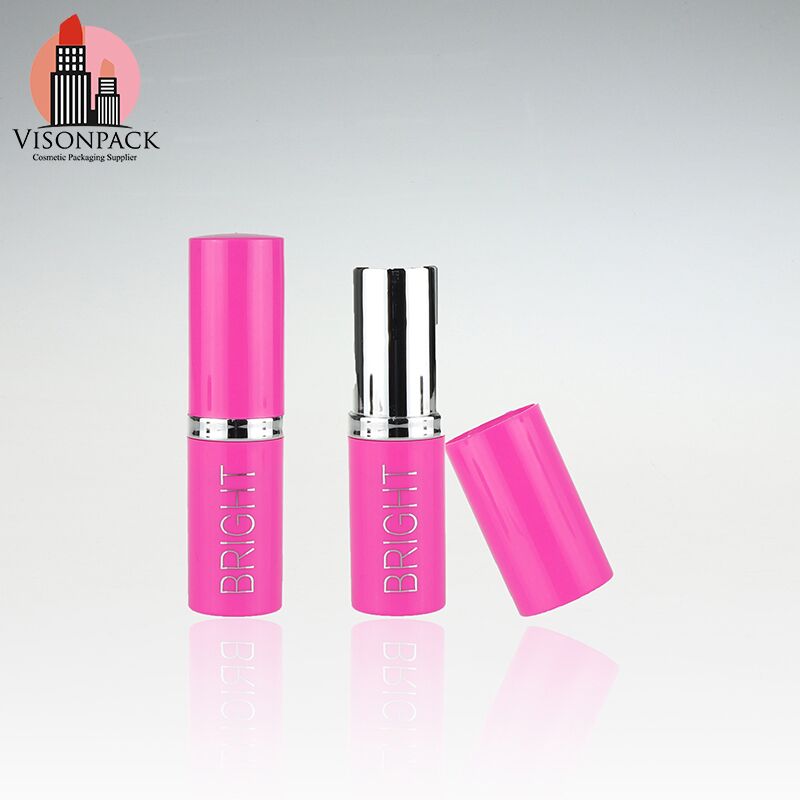 Plastic Square Custom Clear Lipstick Tubes Red/Orange Wholesale - LS014 - Image 2