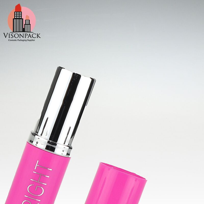 Plastic Square Custom Clear Lipstick Tubes Red/Orange Wholesale - LS014 - Image 3