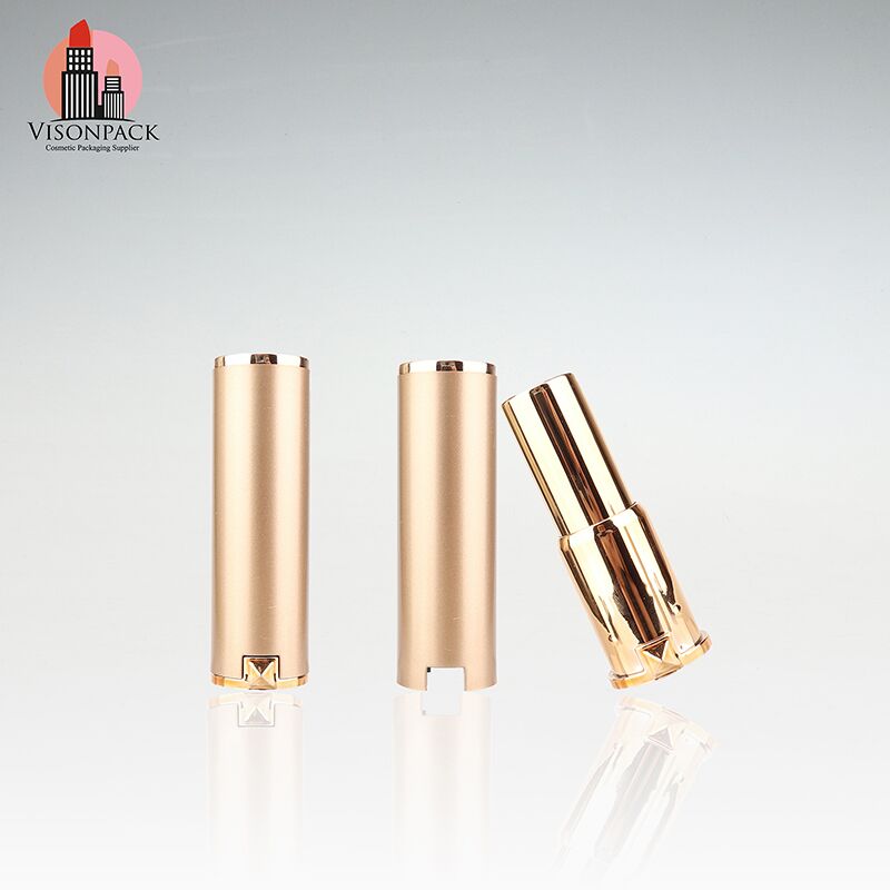 Cylinder Round Golden Empty Lipstick Tube Low Moq - LS118 - Image 2