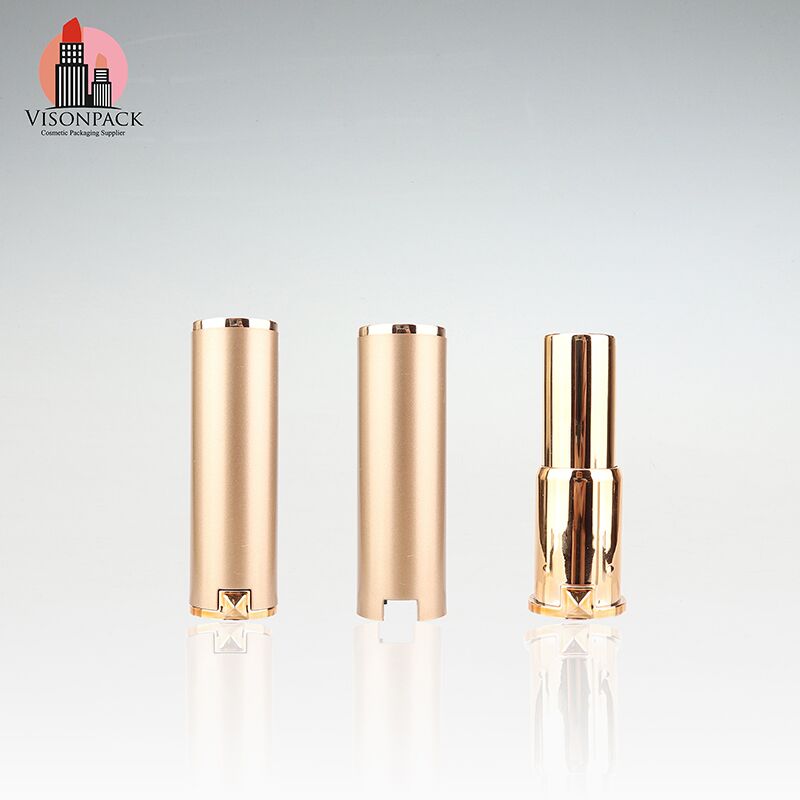 Cylinder Round Golden Empty Lipstick Tube Low Moq - LS118 - Image 4