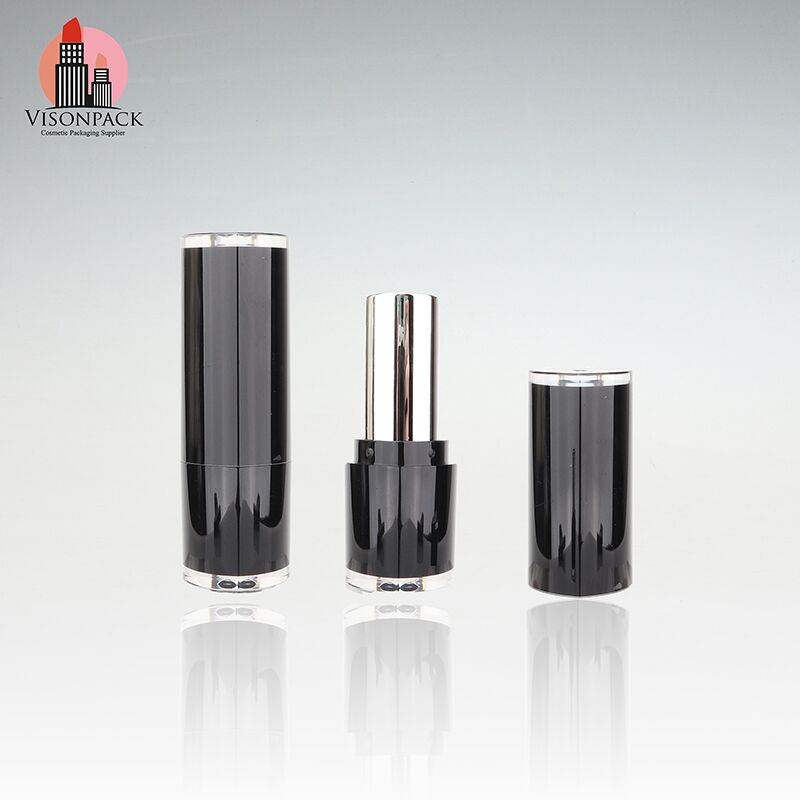 Cosmetics Fasion Lipstick Container Package with Black Cap - LS121