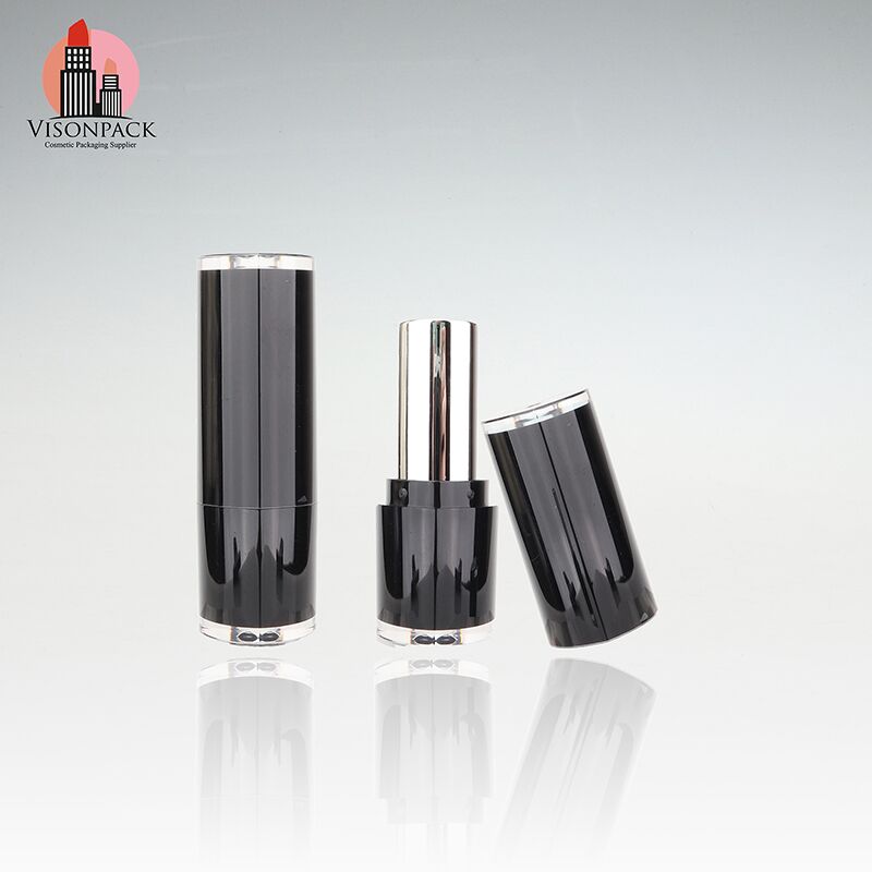 Cosmetics Fasion Lipstick Container Package with Black Cap - LS121 - Image 2