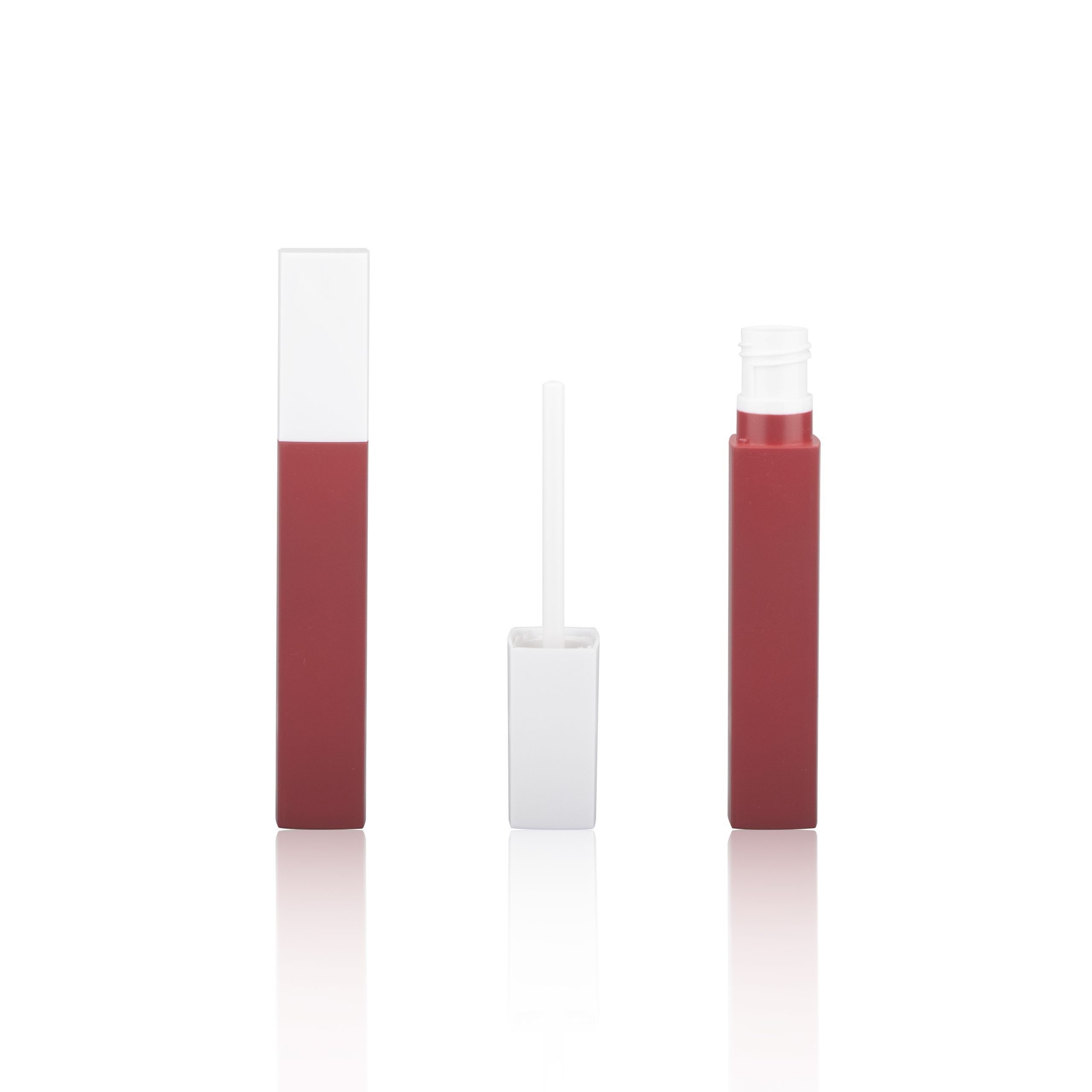 Multicolor Custom Frosted Lip Gloss Tube Lip Gloss Square Tubes Liquid Lipstick Packaging - LG178