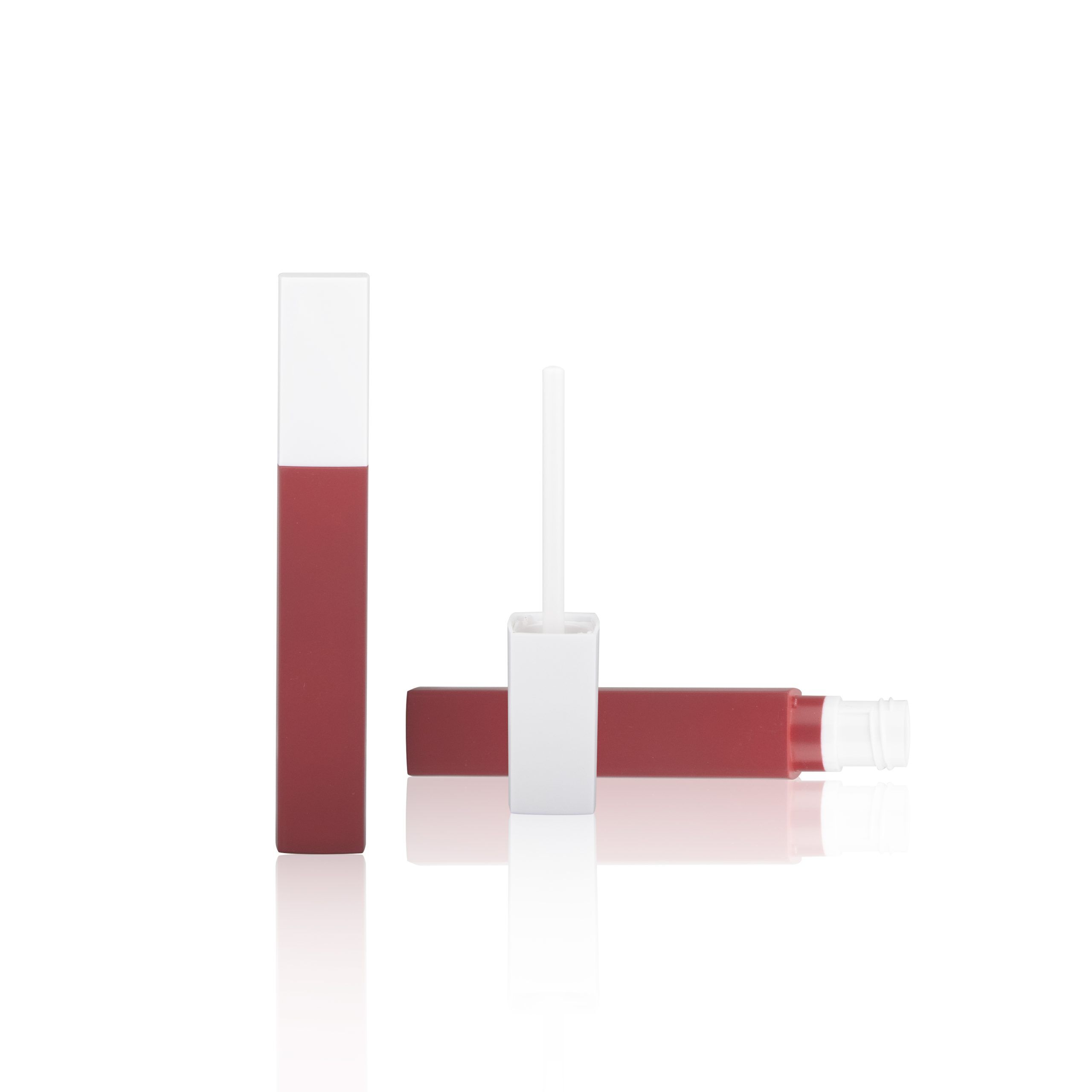 Multicolor Custom Frosted Lip Gloss Tube Lip Gloss Square Tubes Liquid Lipstick Packaging - LG178 - Image 2