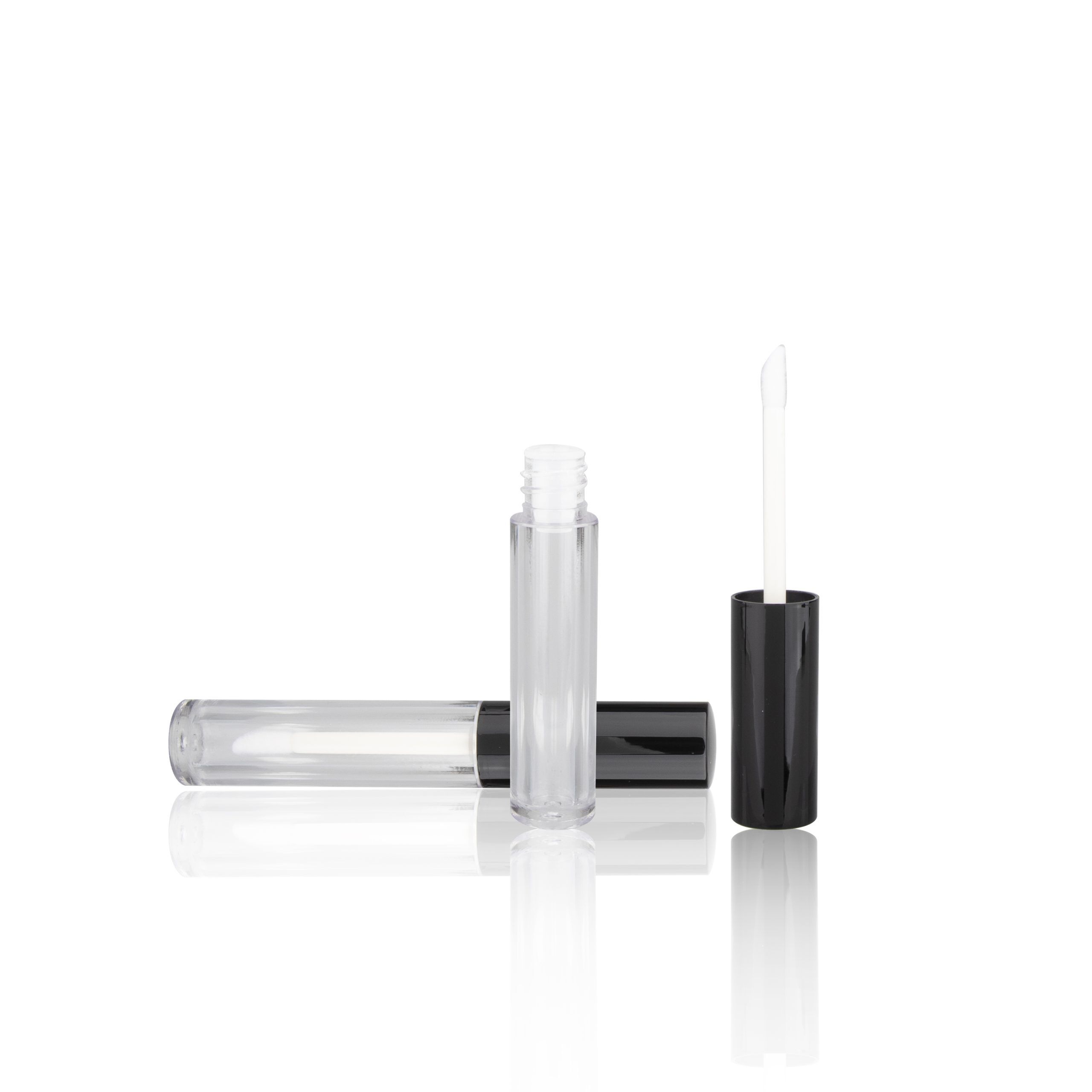 Classical Round Clear Plastic Lipgloss Tube Lip Gloss Tubes Liptint Bottle with Applicator - LG161 - Image 3
