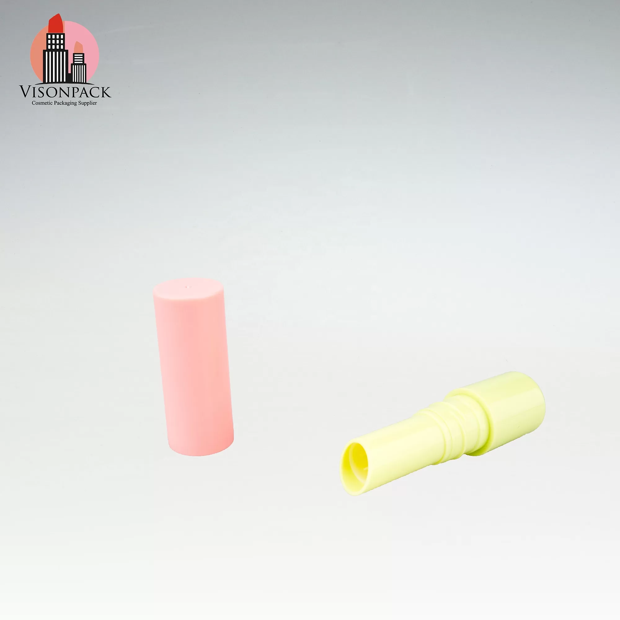 Hot Bulk Plain Lip Balm Bottles Two Tone Tubes One Color Silk Screen Cheap Packaging Cylinder 12.1mm - LB003 - Image 6