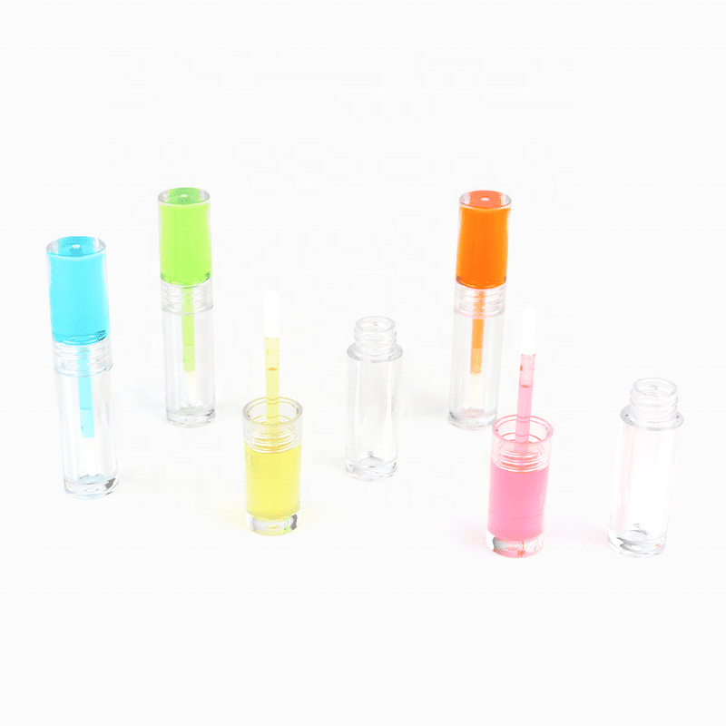 High Quality Transparent Tube Custom Colors PETG Liquid Lipstick Packaging 2.2ml Empty Glaze Container Applicator - LG1325