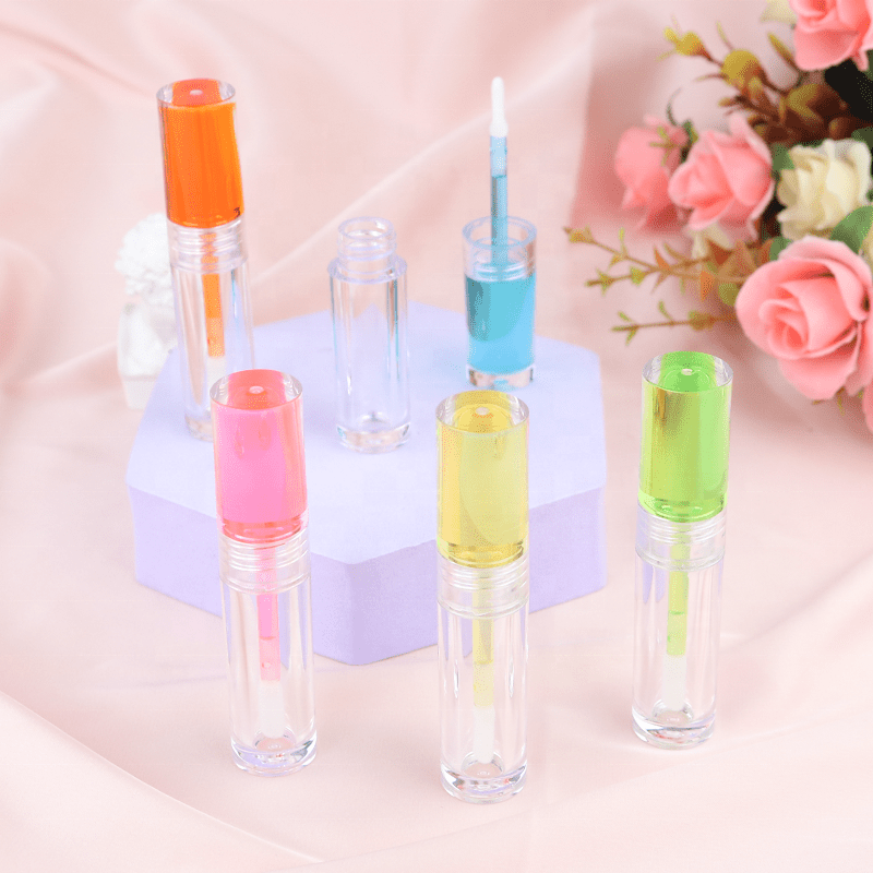 High Quality Transparent Tube Custom Colors PETG Liquid Lipstick Packaging 2.2ml Empty Glaze Container Applicator - LG1325 - Image 3