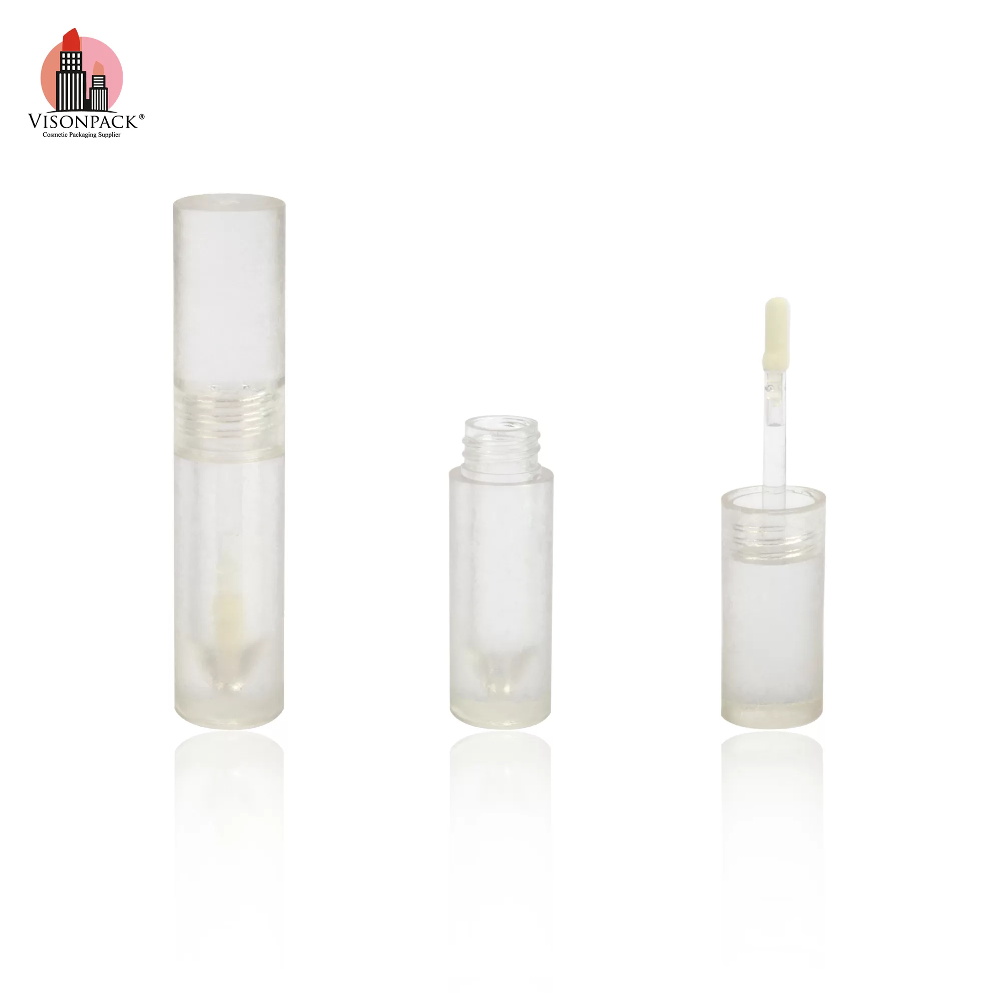 High Quality Purple Clear Containers with Custom Label Round Plastic Empty Tubes - LG444 - Image 6