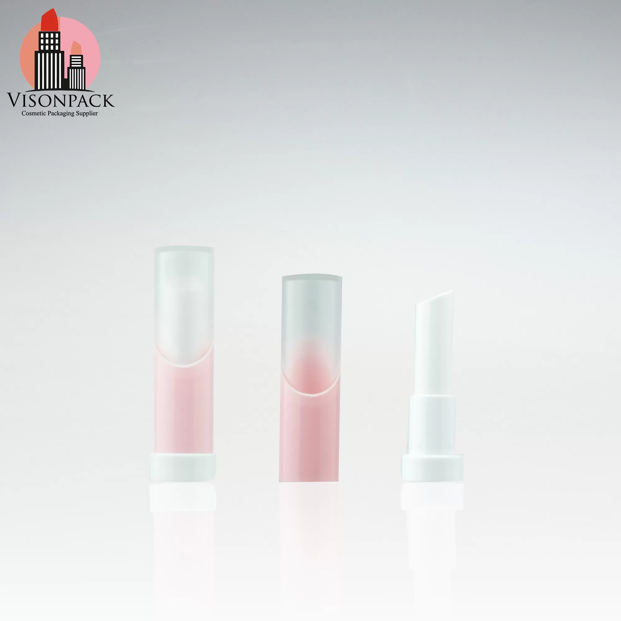Custom Eco-Friendly Lip Balm Tubes 3g 5g Round Container Clear Top Black Cylinder Cosmetic Packaging - LS051 - Image 3