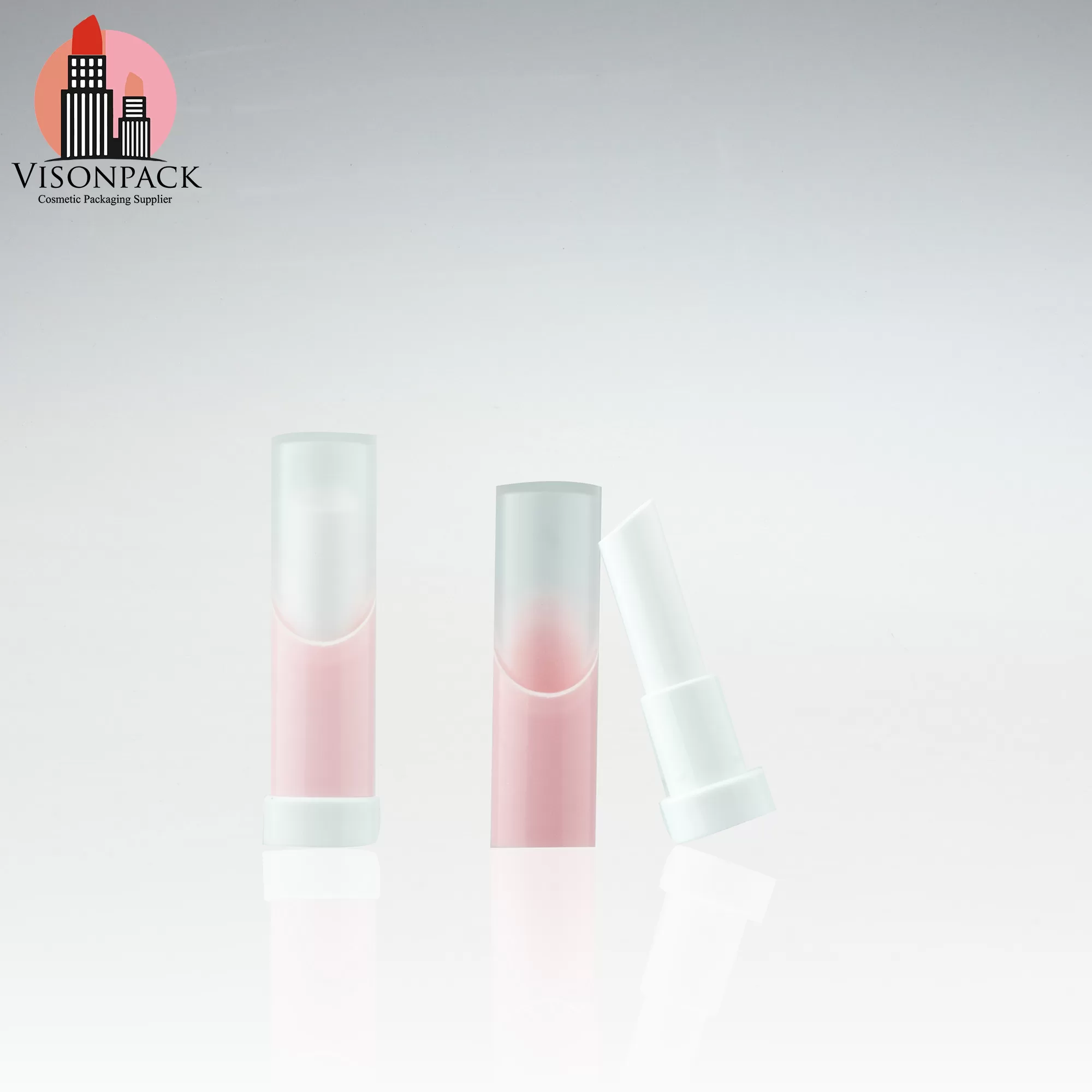 Custom Eco-Friendly Lip Balm Tubes 3g 5g Round Container Clear Top Black Cylinder Cosmetic Packaging - LS051 - Image 4