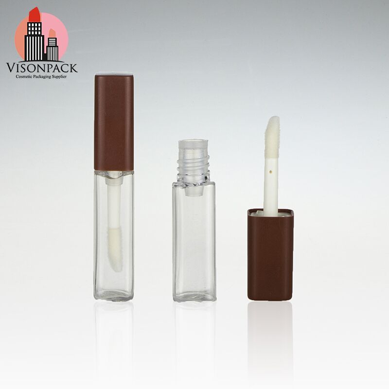 3ml Empty Lip Gloss Tube with Brush Made Of Plastic - LG006