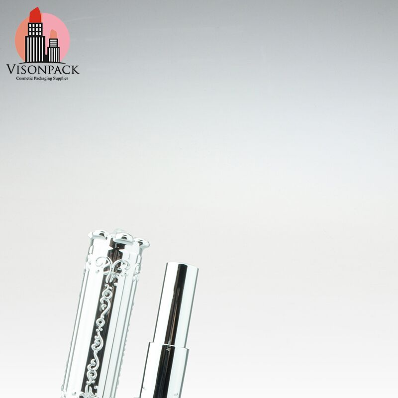 Visonpack Classic Style Shiny Silver Lipstick Tube - LS058 - Image 3