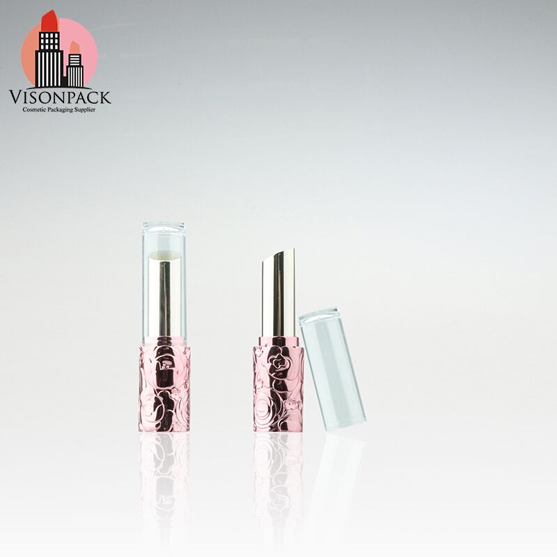 Flower Design Cylinder Plastic Empty Lipstick Container Personalized Surface Handling - LS079 - Image 2