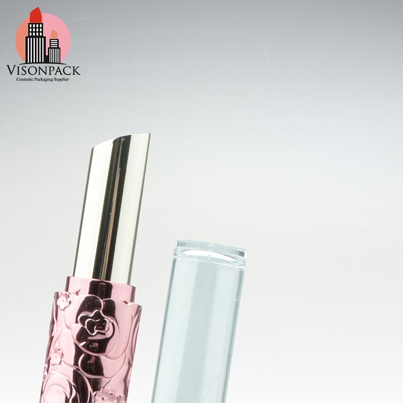 Flower Design Cylinder Plastic Empty Lipstick Container Personalized Surface Handling - LS079 - Image 3