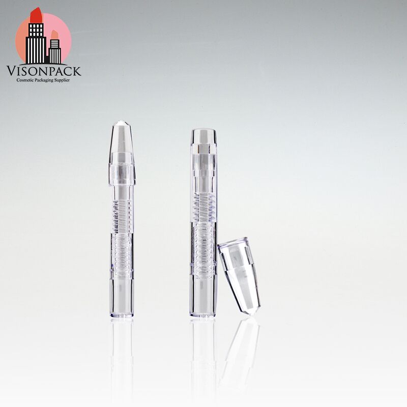 Recycle Platic Pen Shape Custom Clear Lipstick Tube - LS106