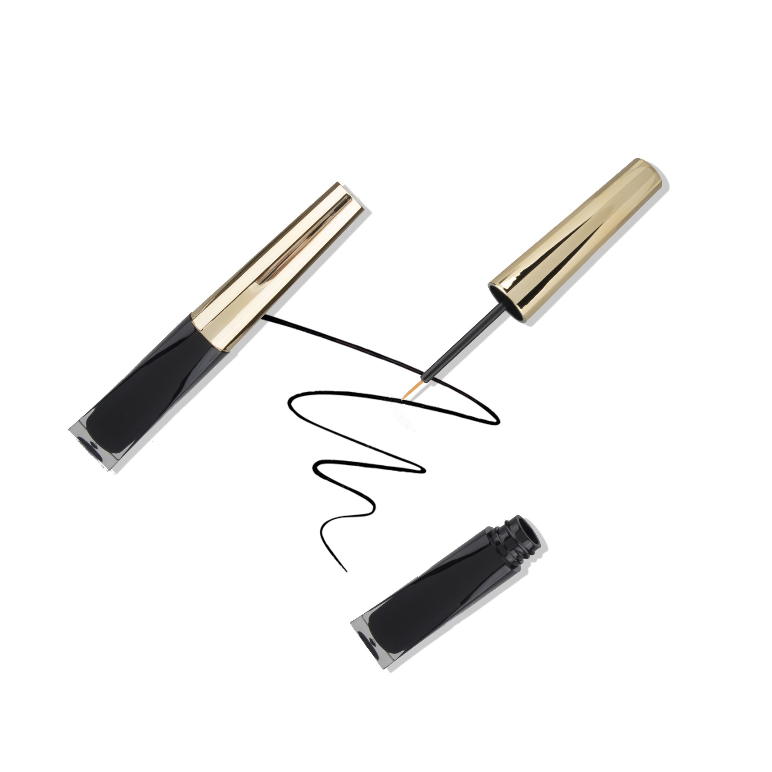 3ml Gold Black Plastic Round Makeup Packaging Empty Eyeliner Container Liquid Eyeliner Tube Custom - EL031B - Image 3