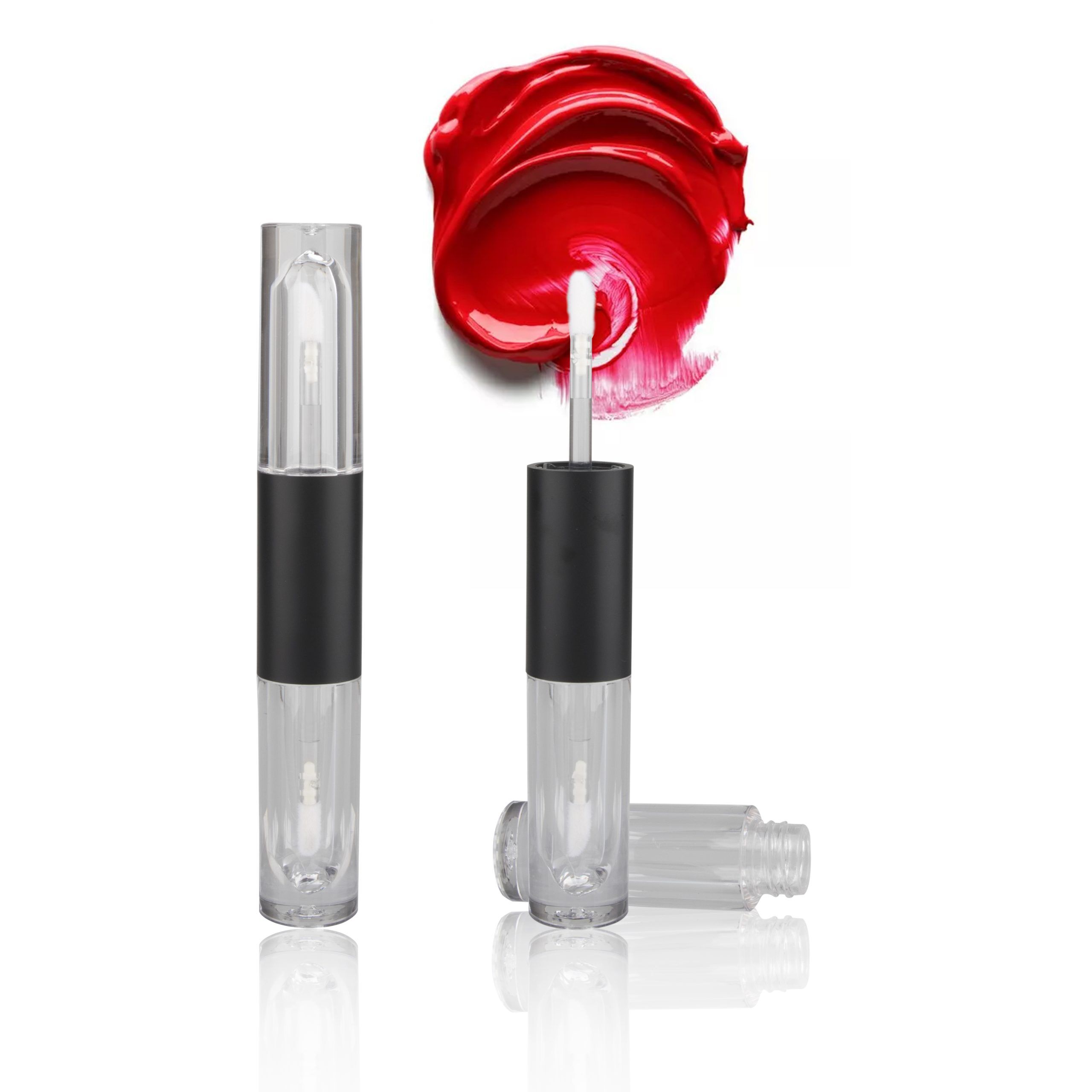 10 ML New Design Custom Double Headed Lip Gloss Containers Tube Lip Gloss Tubes with Brush Cosmetic Packaging - LG075B - Image 6