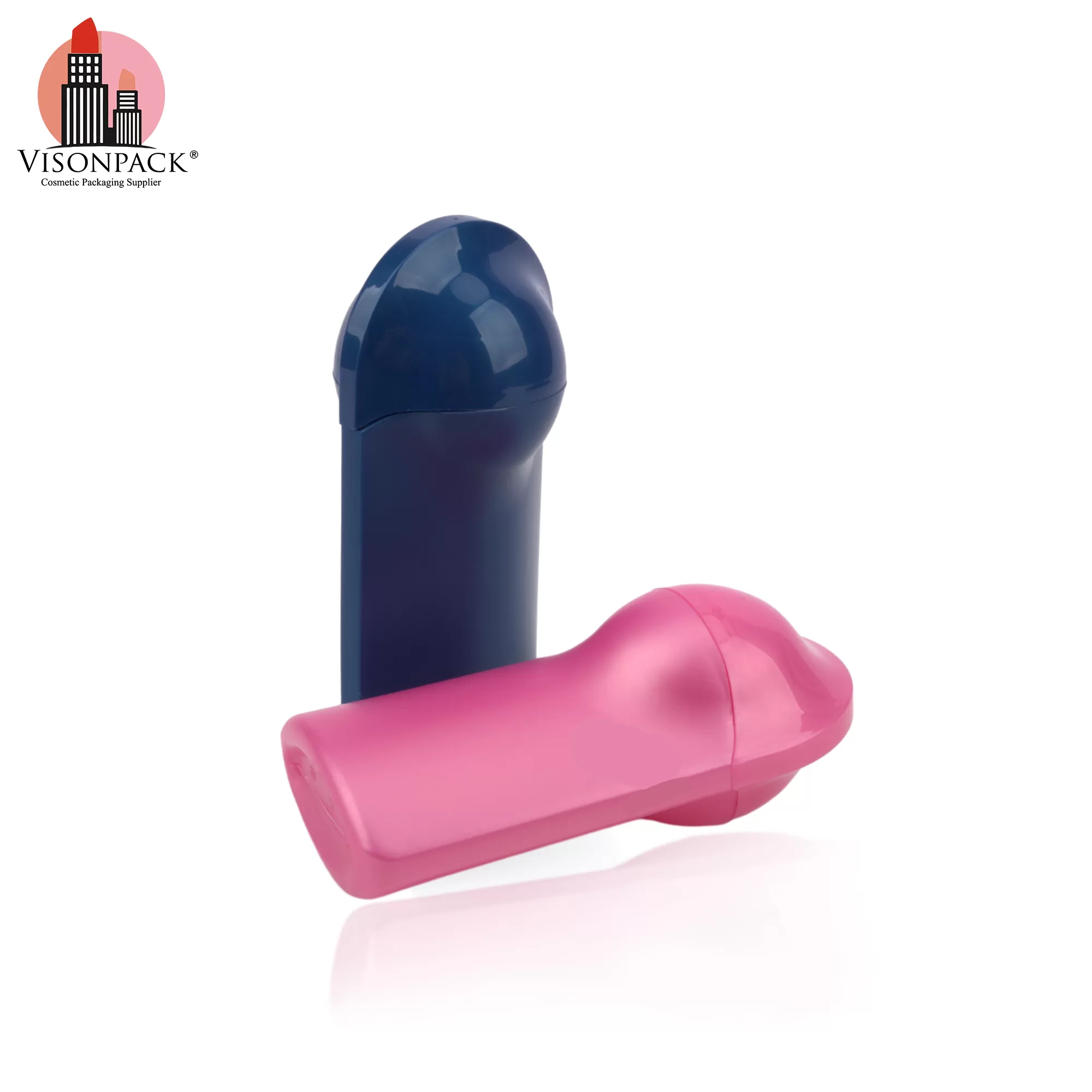 Portable 70ml Empty Custom Logo Plastic Deodorant Roll On Bottle for Men Women - D004