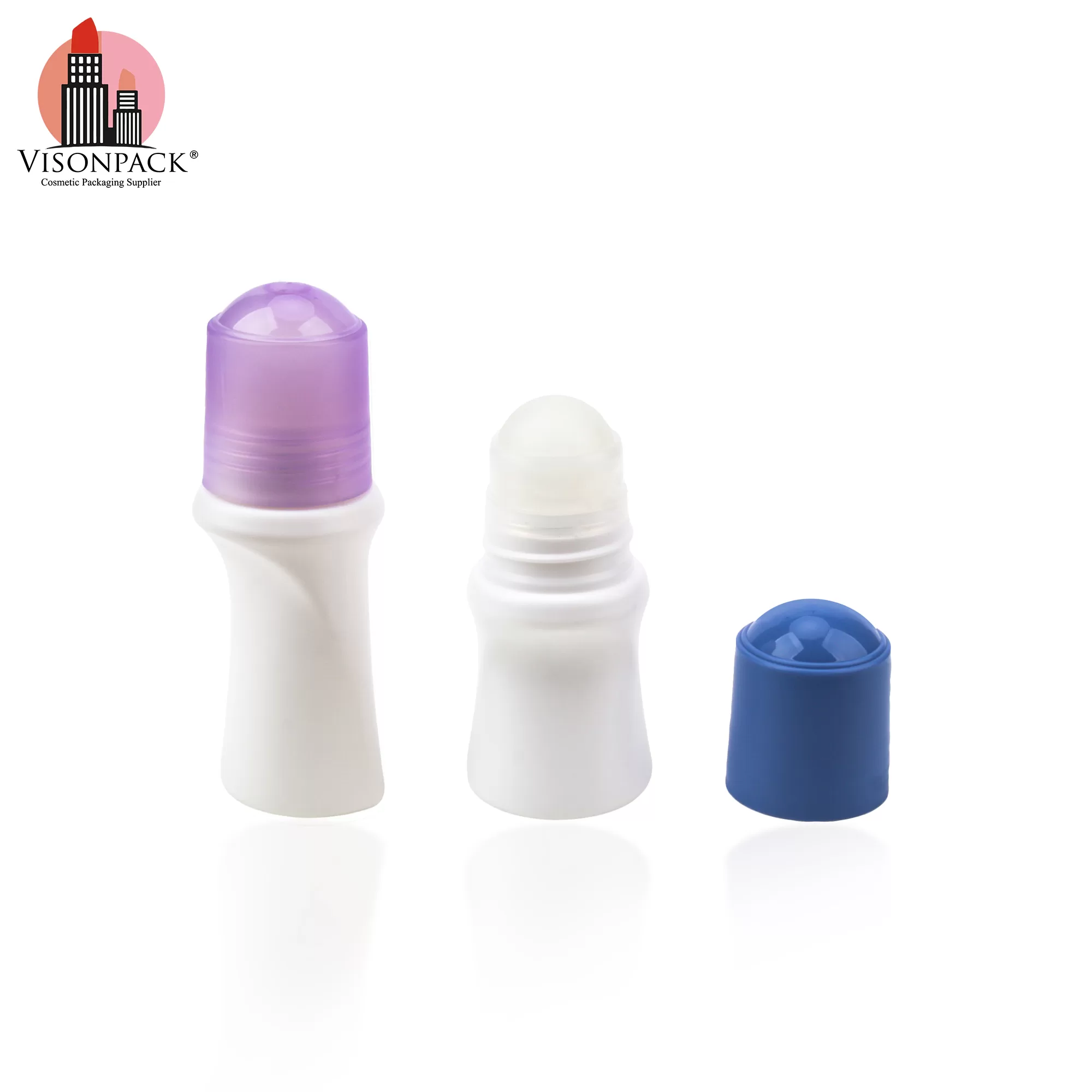 Custom OEM Personal Care 35ml 45ml Empty Roll-On Deodorant Stick Plastic Bottle - D005