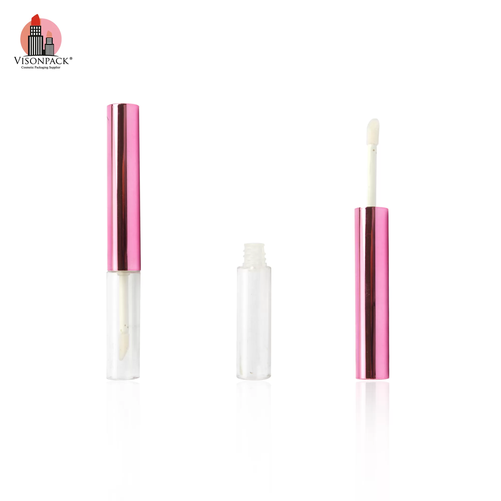 Mini Slim Round Empty Tubes 5ml Eyelash Growth Serum 4ml Lip Gloss Liquid Eyeliner Container Custom Color - ELM133 - Image 2