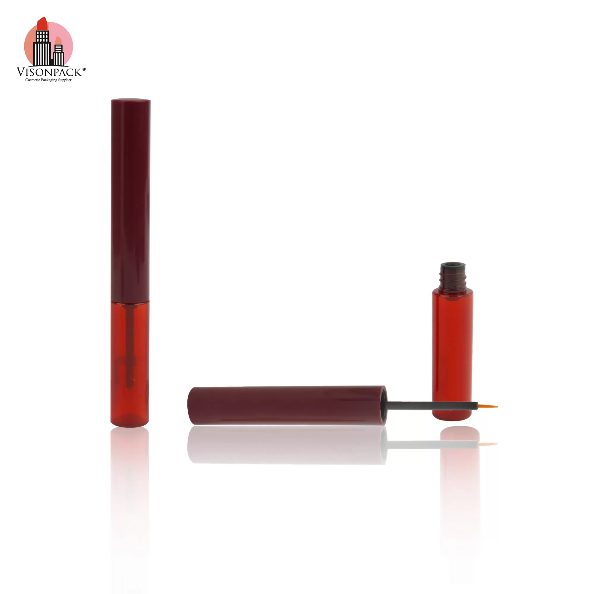 Mini Slim Round Empty Tubes 5ml Eyelash Growth Serum 4ml Lip Gloss Liquid Eyeliner Container Custom Color - ELM133 - Image 3