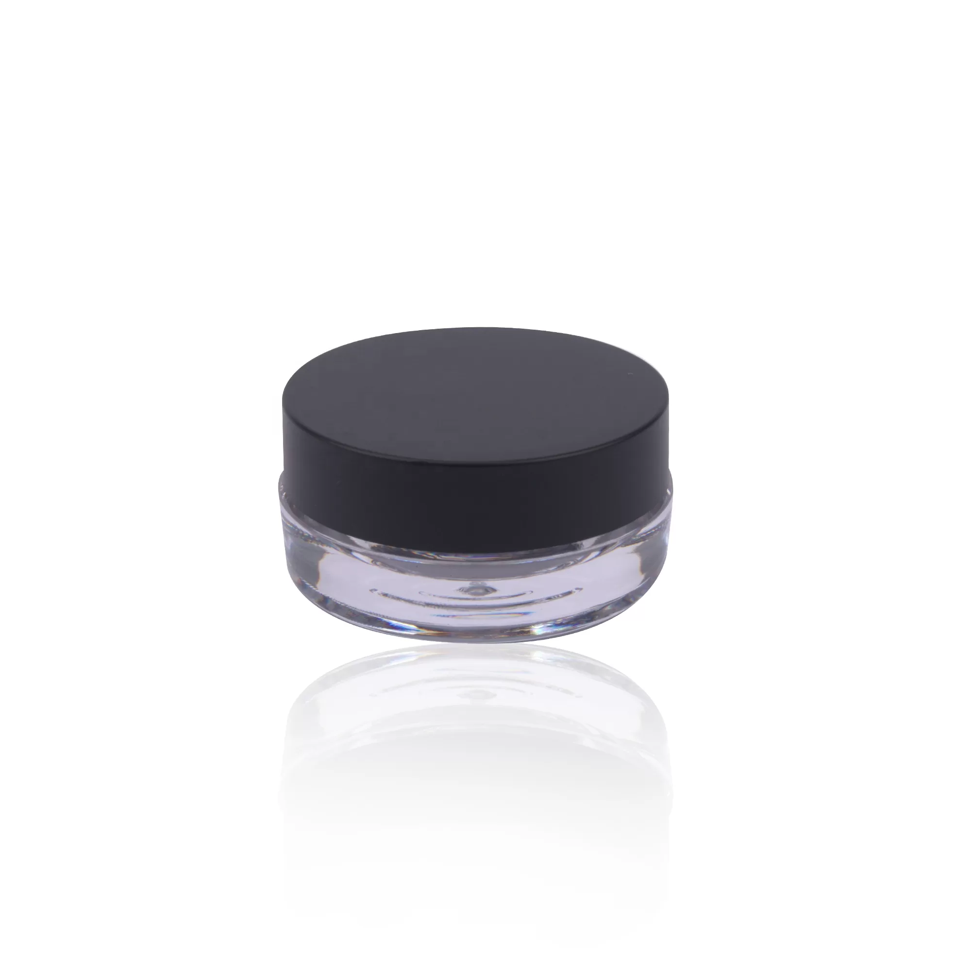 High Quality 3g Cosmetic Plastic Box for Travel, Eye Cream, Loose Powder, Empty Sample Jar, Black Lid - ES121 - Image 3