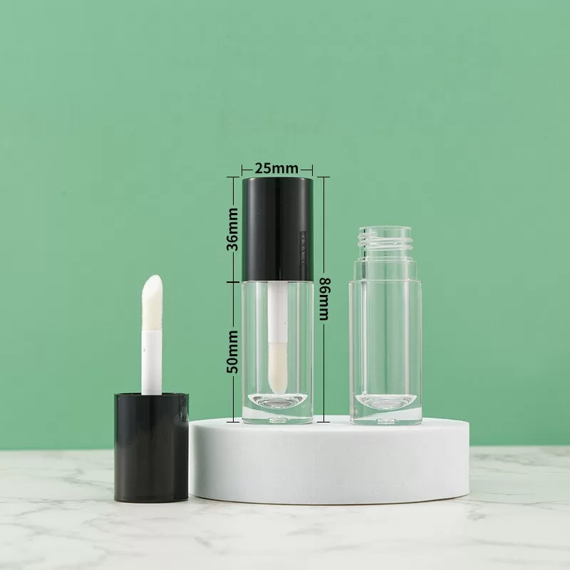 5ml 6ml Plastic Lip Gloss Tube Round Concealer Chubbier Bottle Big Brush Wand Cosmetic Lip Oil Packaging - LG025 - Image 4