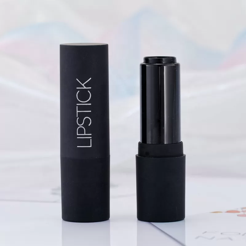 Chinese Manufacturer Wholesale 3g 3.5g Round Custom Empty Cylinder Lip Balm Container Black Packaging - LS057 - Image 2