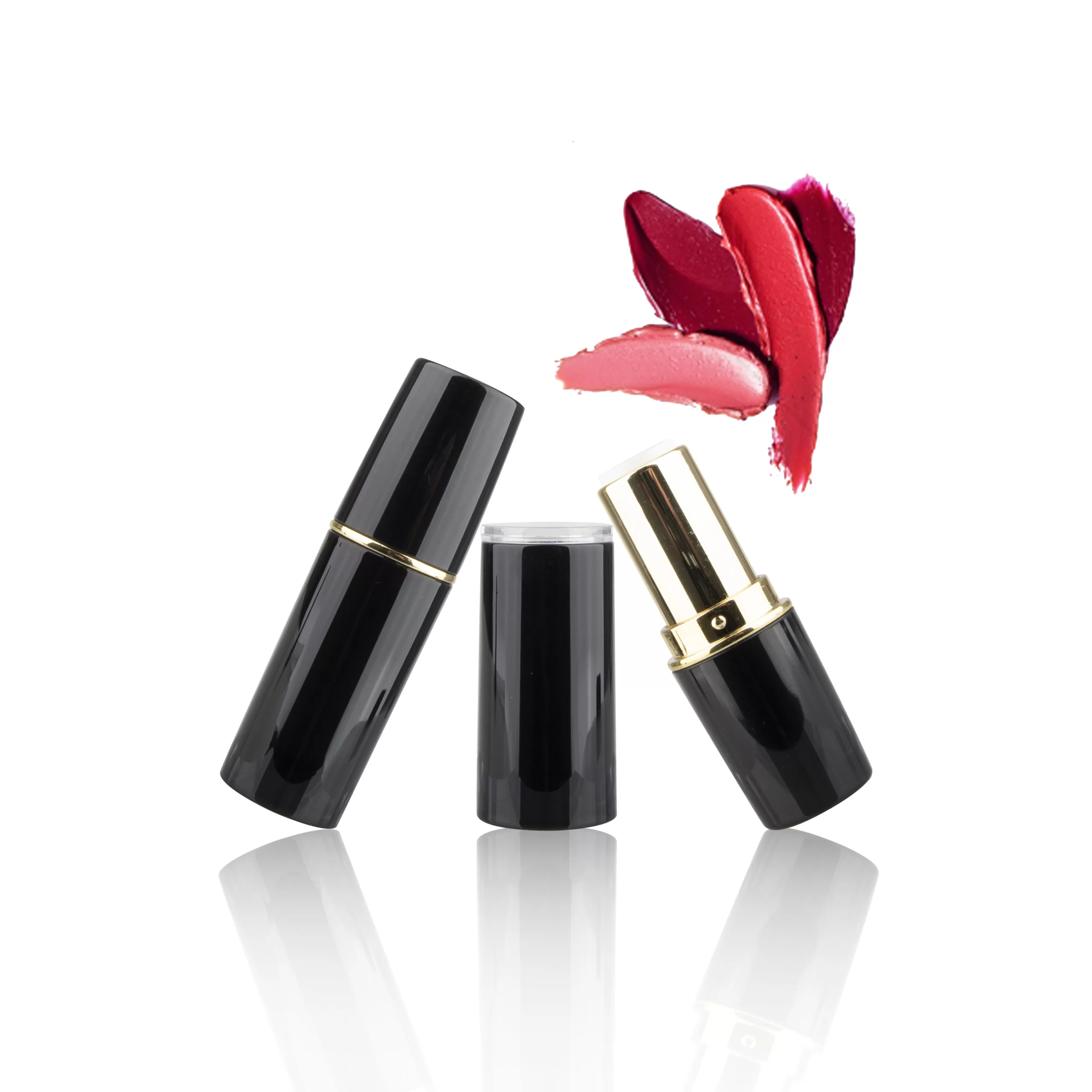Eco-friendly Black Lip Balm Container High Quality Small Lips Plastic Empty Tube Custom Black Lid Bottom 5g - LS189 - Image 4