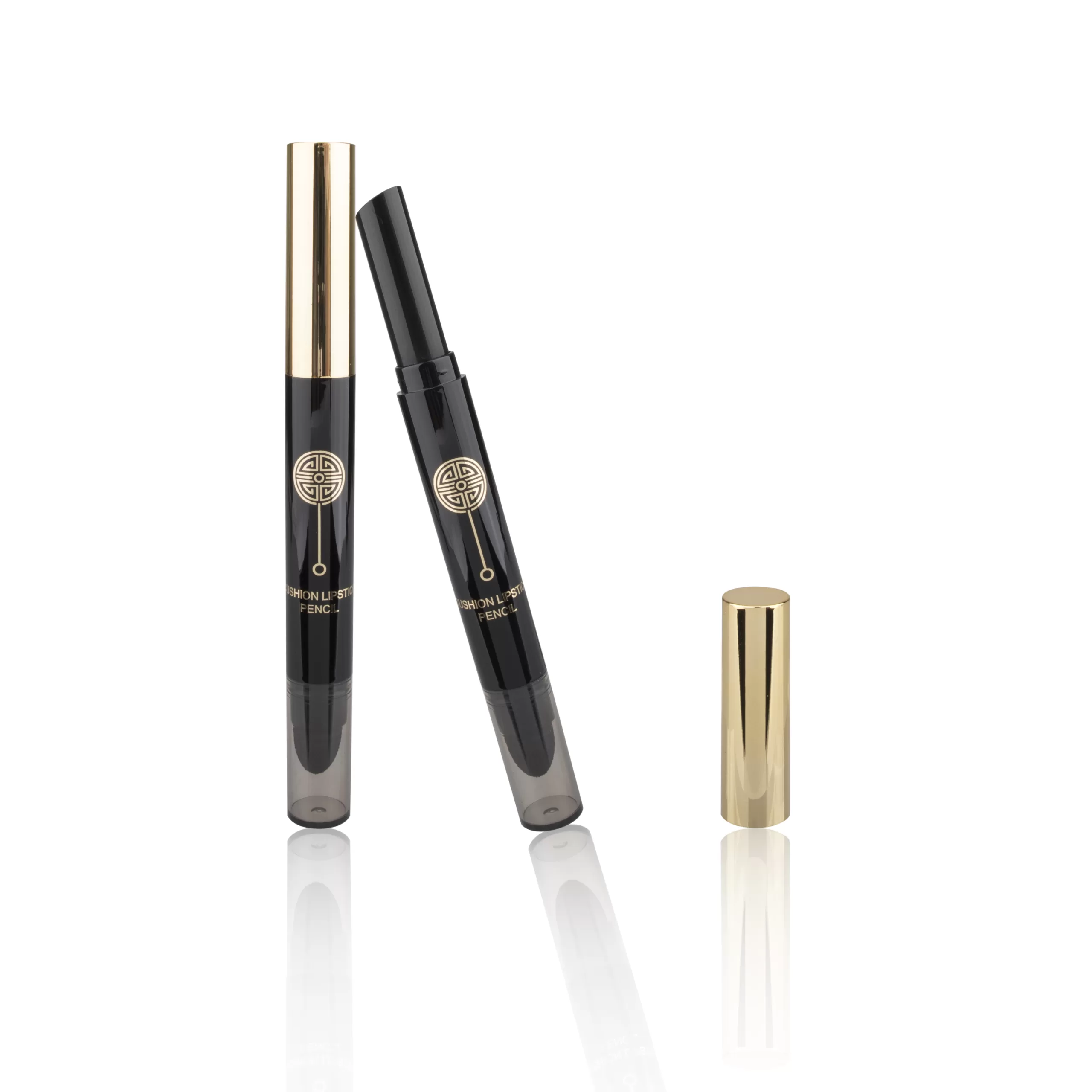 Black Gold Plastic Tubes Double Sides Lipstick Sponge Two Heads Makeup Packaging Slim Empty Bottle - LS291 - Image 3