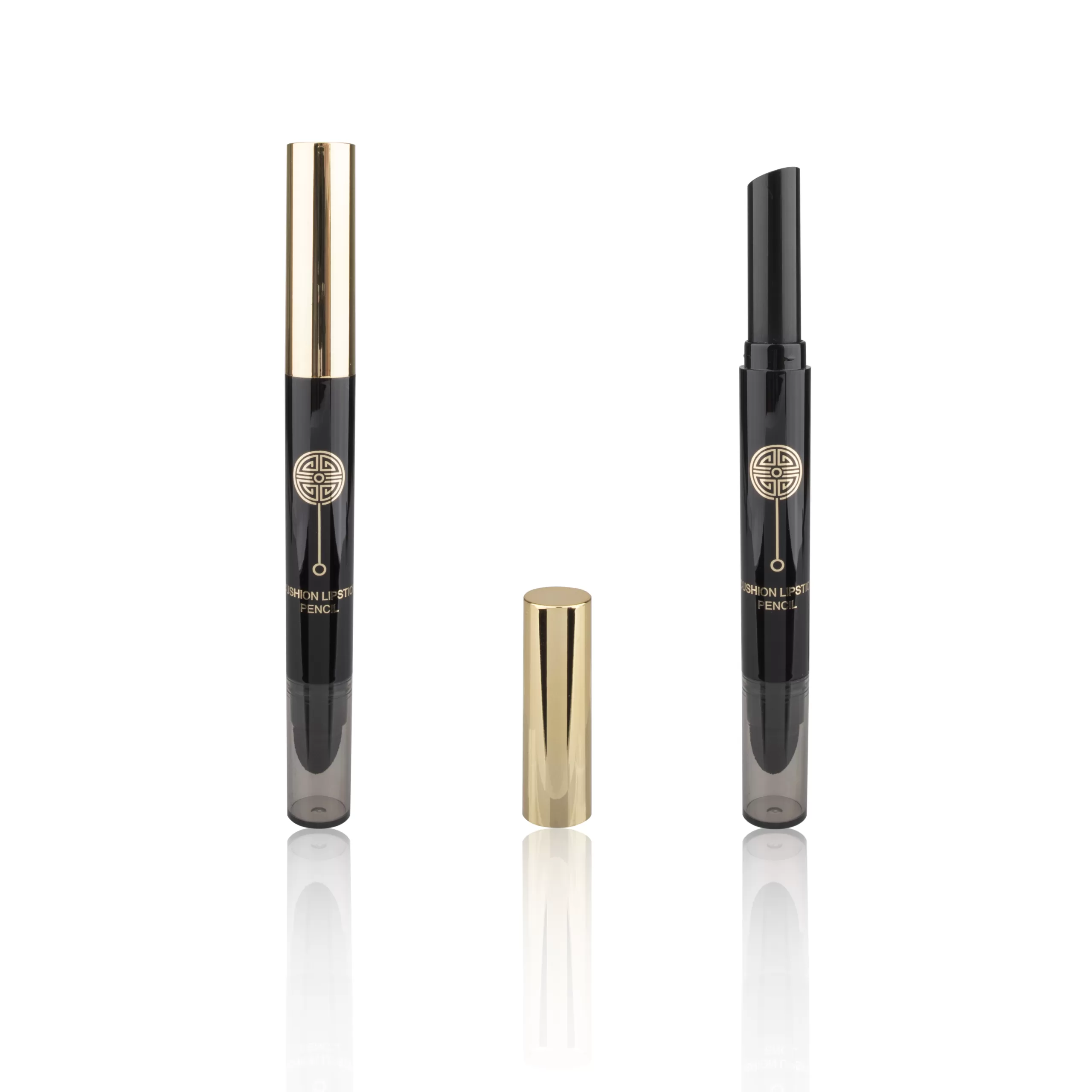 Black Gold Plastic Tubes Double Sides Lipstick Sponge Two Heads Makeup Packaging Slim Empty Bottle - LS291 - Image 4