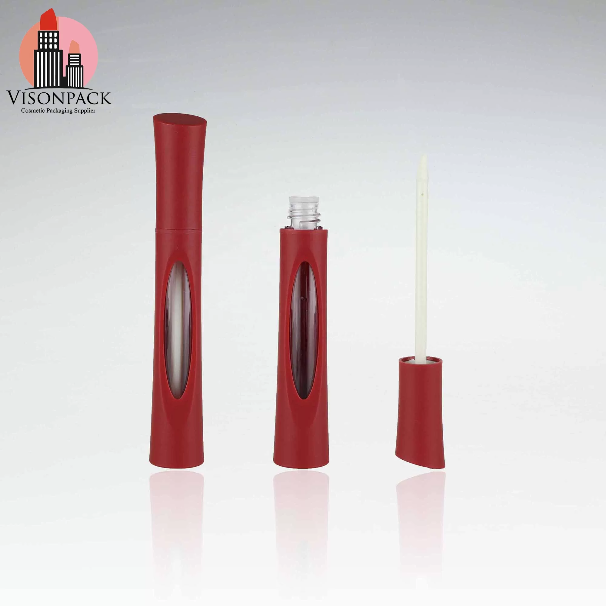 Unique Cylinder Empty Mascara Containers with Wand Brush Bottle Frosted Eyelash Packaging Clear Window - MC045 - Image 5