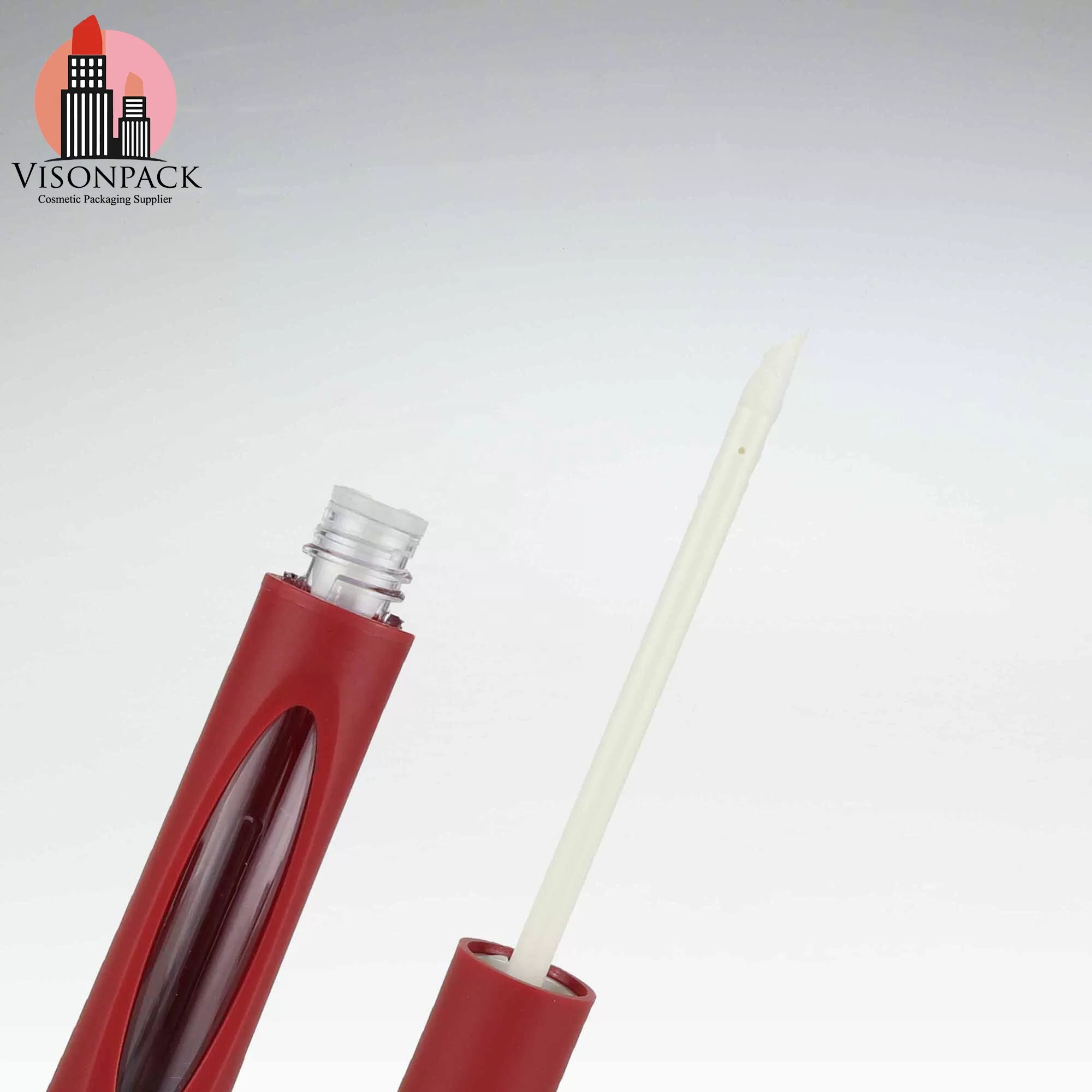 Unique Cylinder Empty Mascara Containers with Wand Brush Bottle Frosted Eyelash Packaging Clear Window - MC045 - Image 6