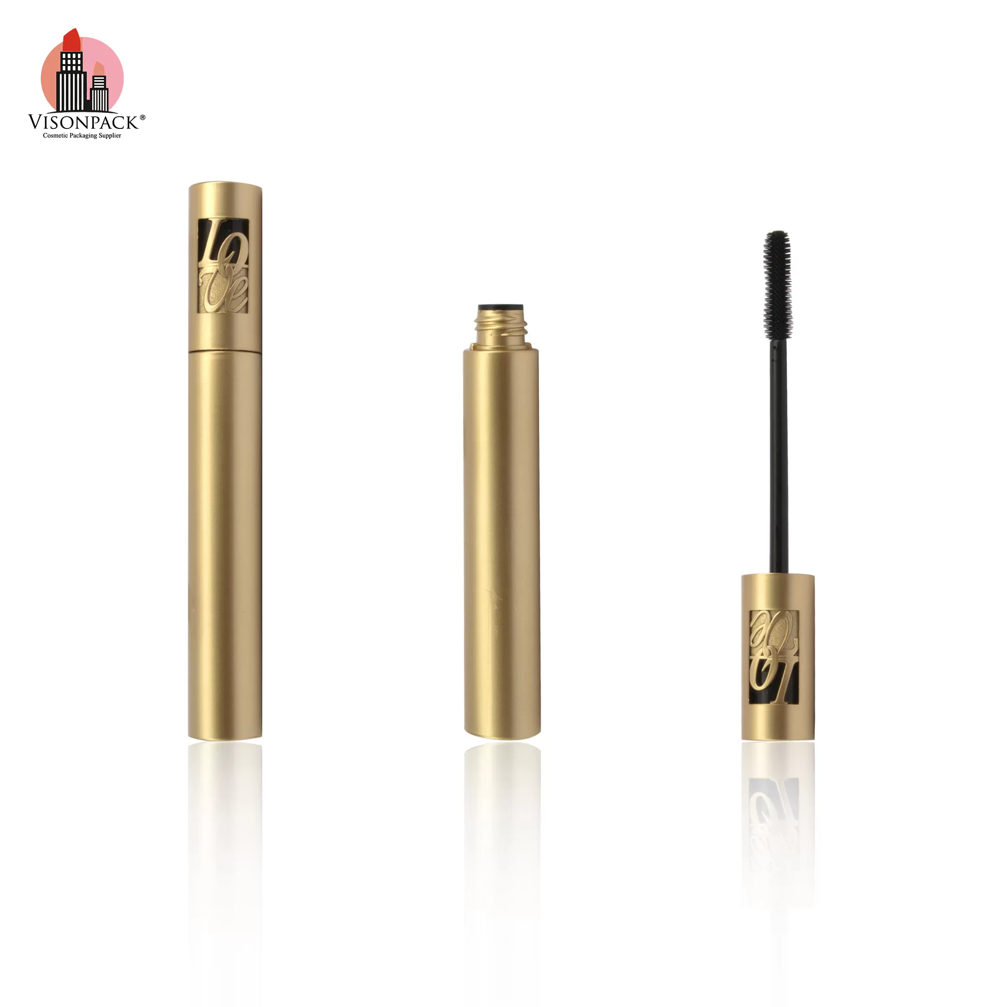 Custom Color Private Label Mascara Bottle Purple 14ml Round Empty Container Tube Brush OEM - MC127 - Image 5