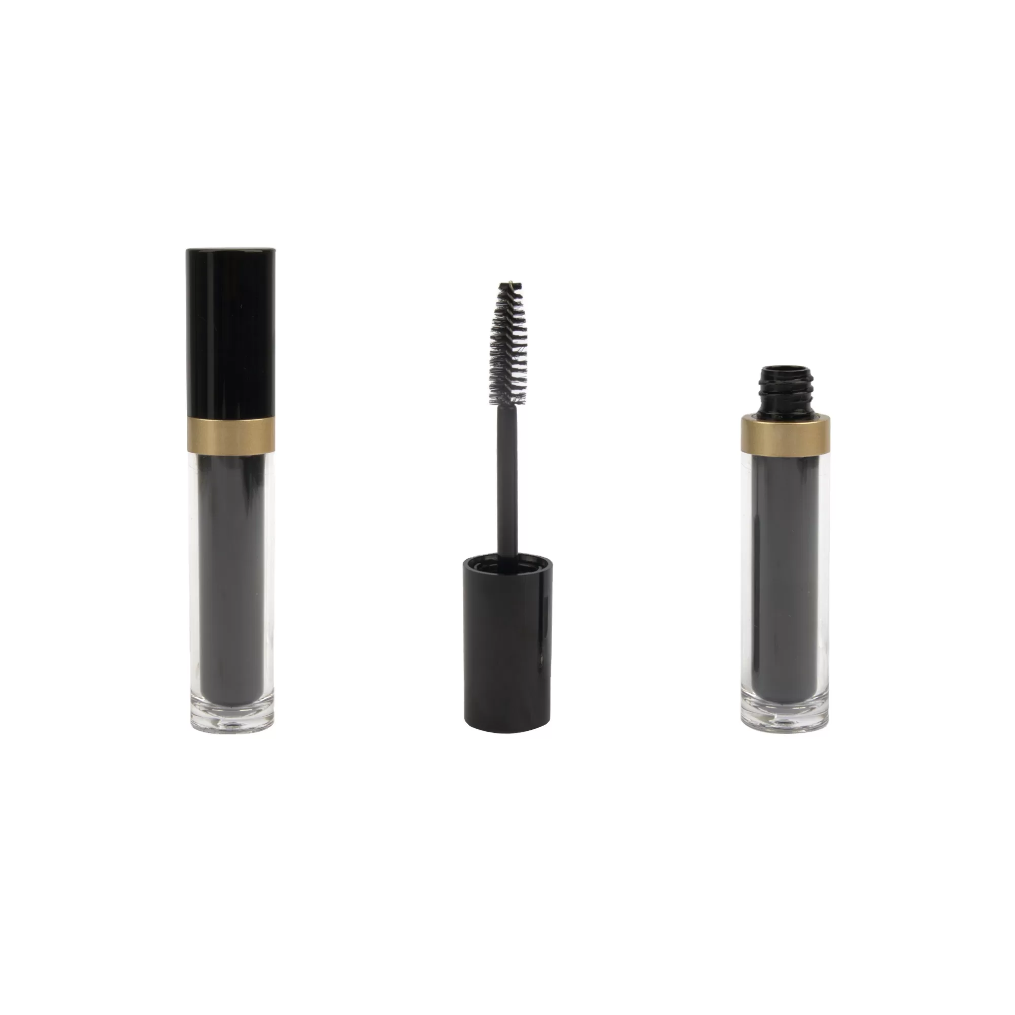 8ml Round Empty Liquid Lipstick Container Lipgloss Tubes Custom Color Mascara Big Brush OEM Printed - MC150
