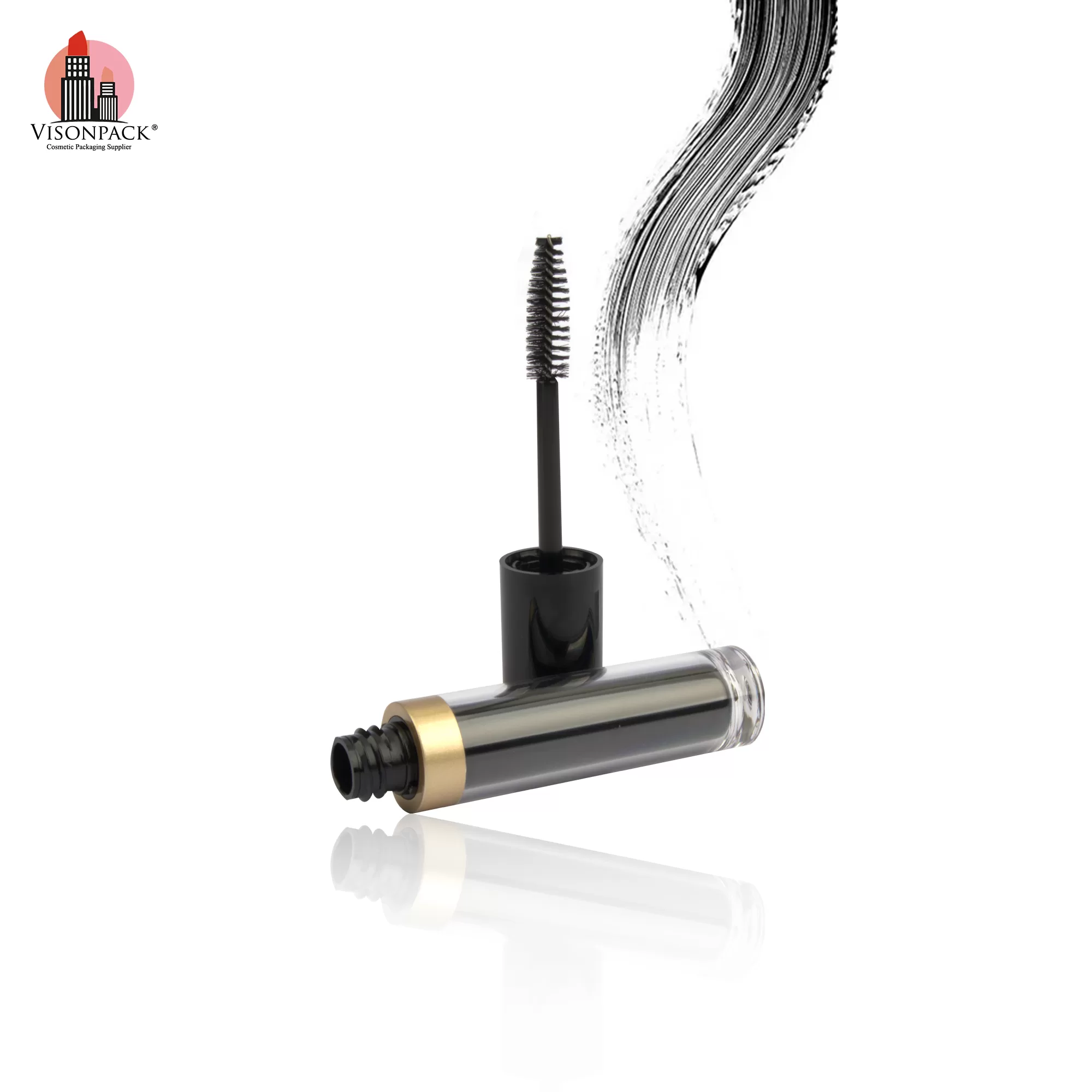 8ml Round Empty Liquid Lipstick Container Lipgloss Tubes Custom Color Mascara Big Brush OEM Printed - MC150 - Image 4