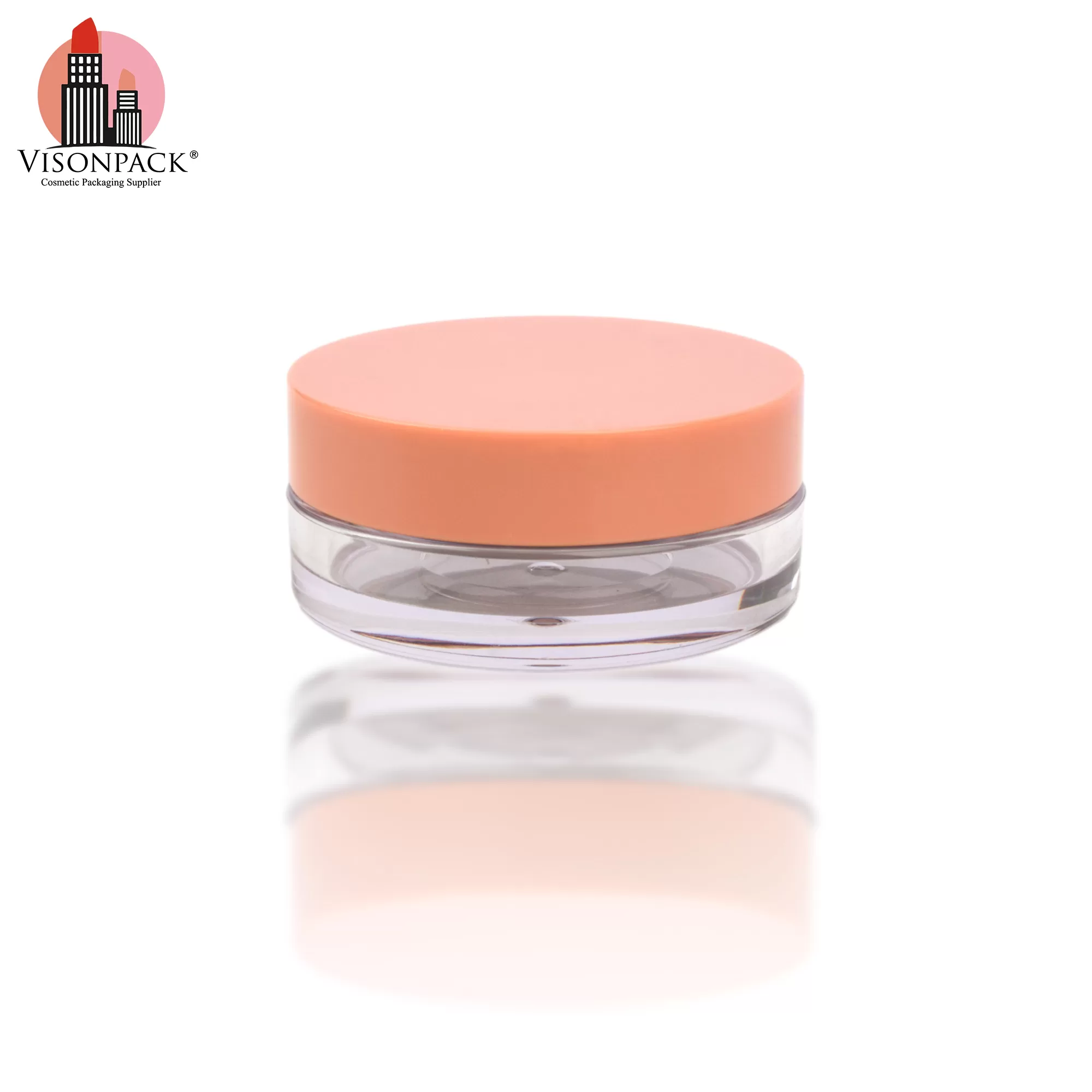 Cosmetic Packaging Round Empty Loose Powder Case Jar with Custom Color 15g - P053
