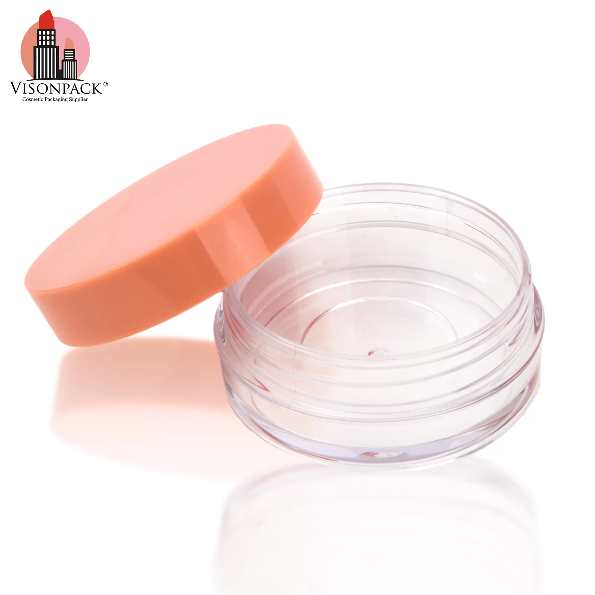 Cosmetic Packaging Round Empty Loose Powder Case Jar with Custom Color 15g - P053 - Image 2