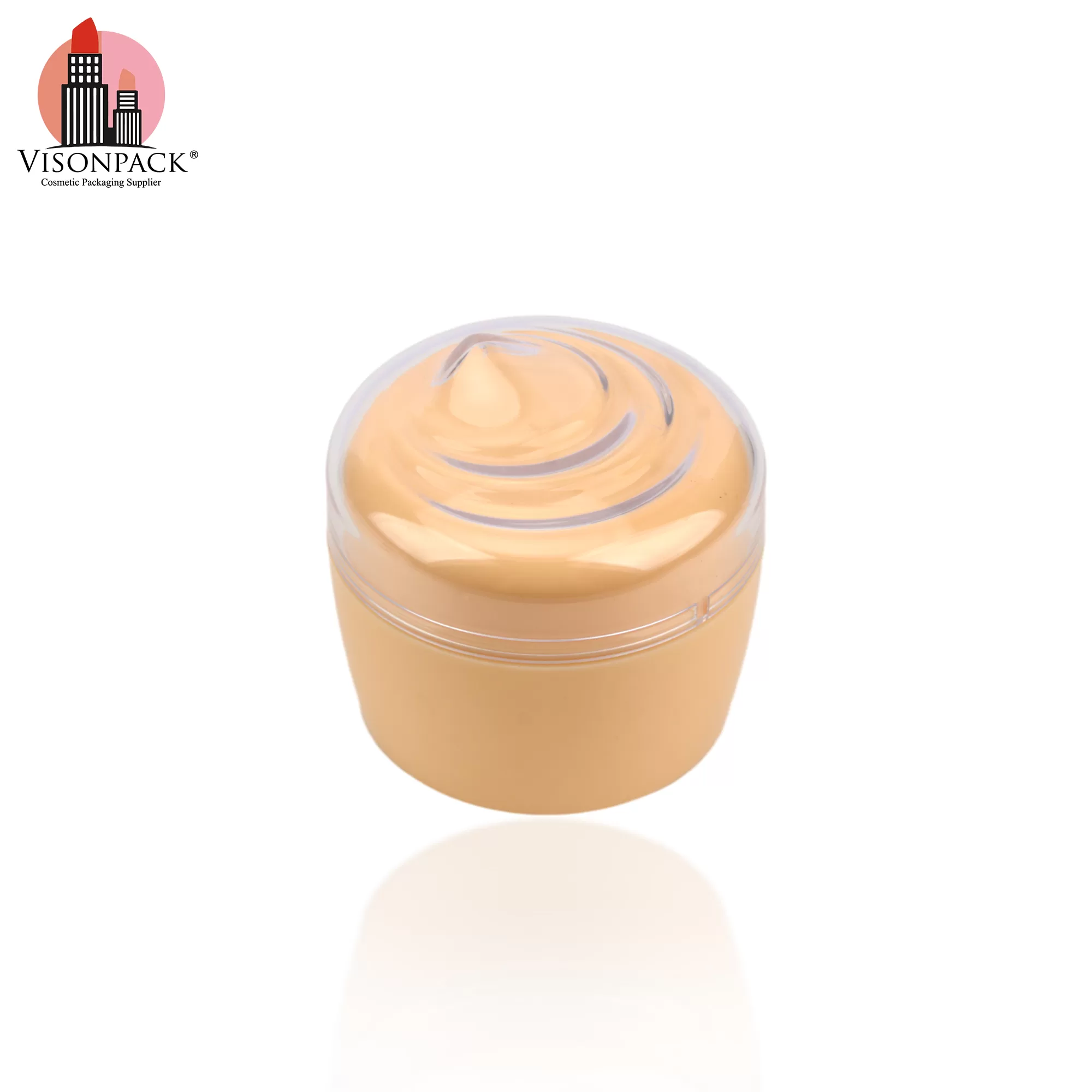 50g Round OEM Custom Color Plastic Lotion Container Face Cream Jar Private Label - PJ010 - Image 2