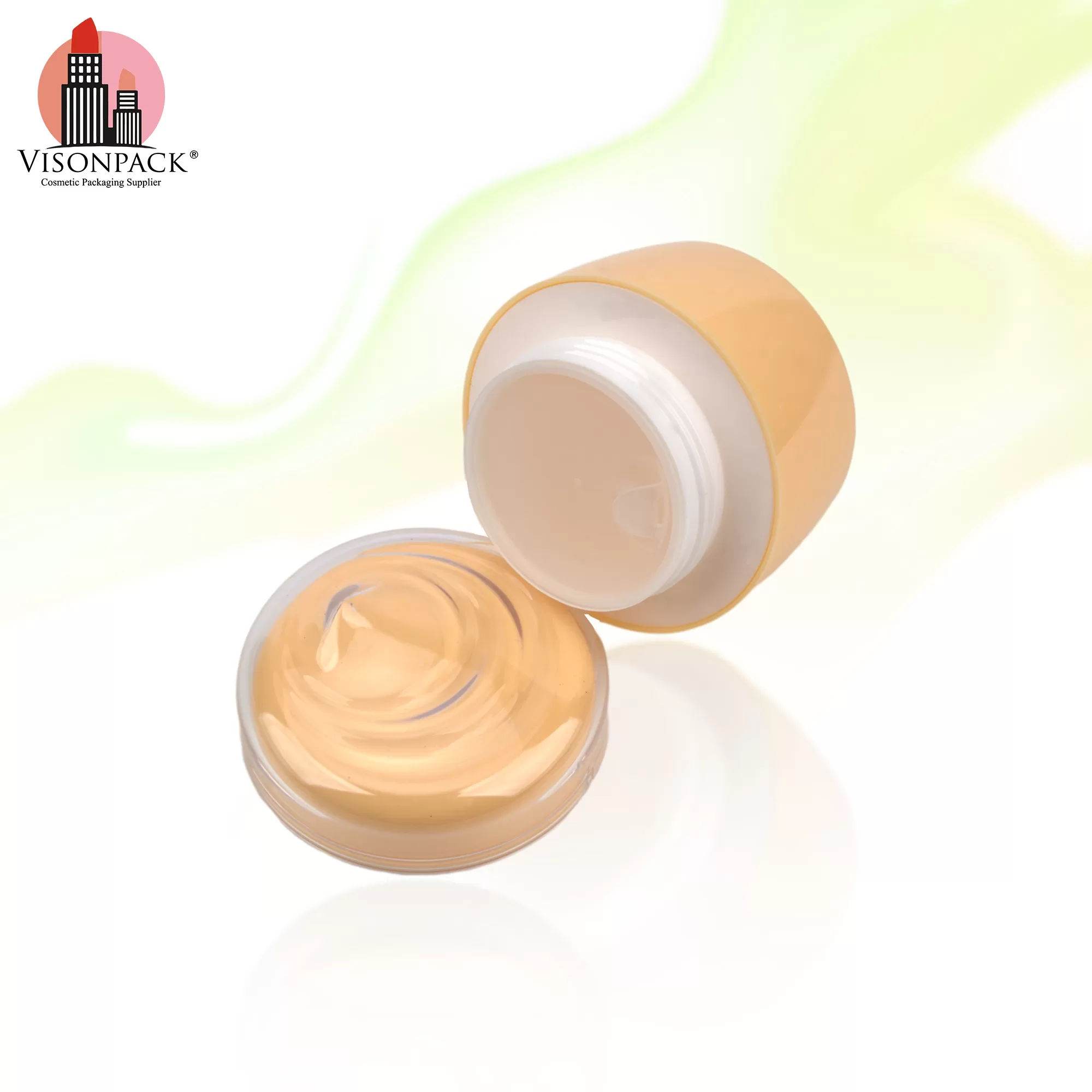 50g Round OEM Custom Color Plastic Lotion Container Face Cream Jar Private Label - PJ010 - Image 3