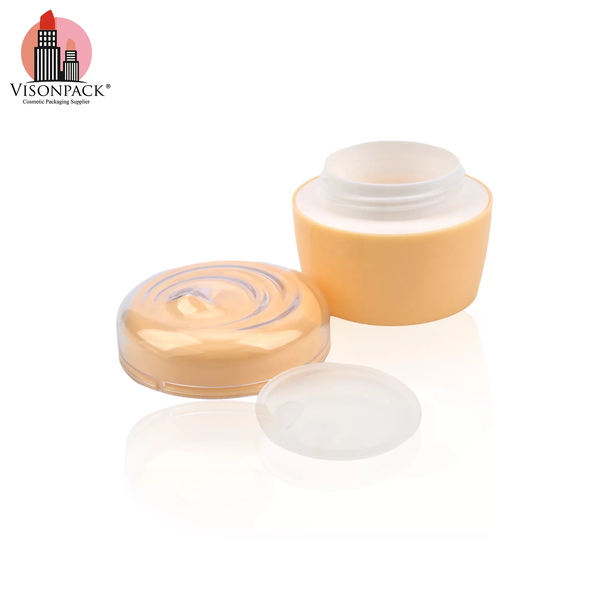 50g Round OEM Custom Color Plastic Lotion Container Face Cream Jar Private Label - PJ010 - Image 5
