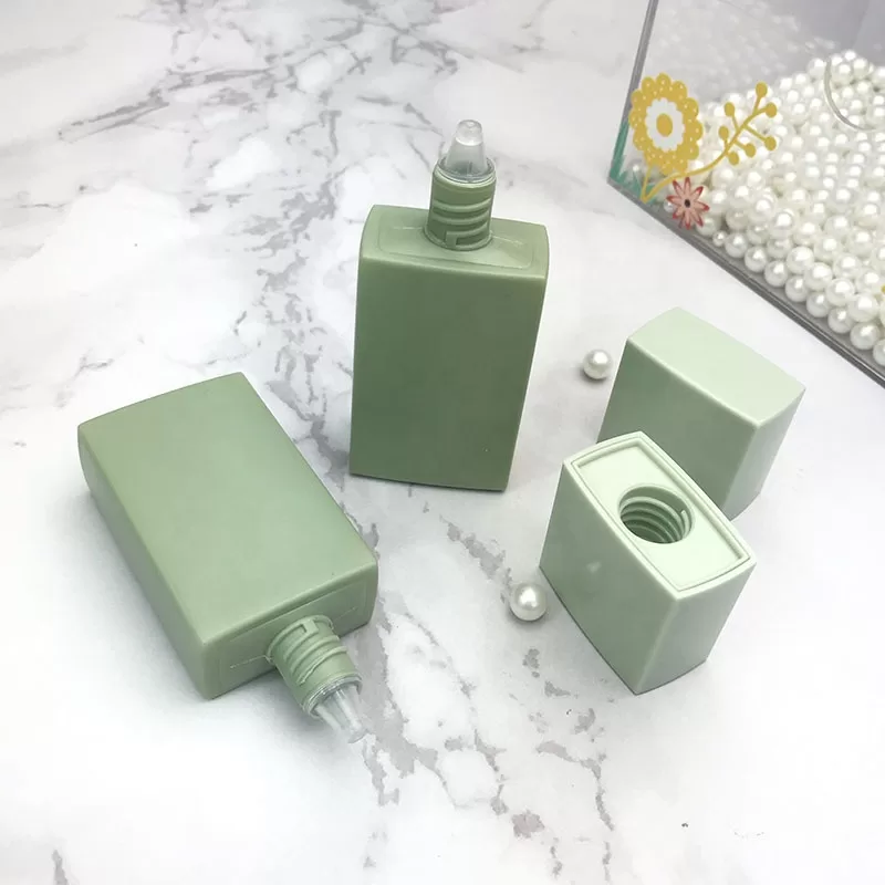 30ml 30g Empty Square Sunscreen Lotion PE Squeeze Bottle Liquid Foundation Highlighter Cream Big Capacity - SB569