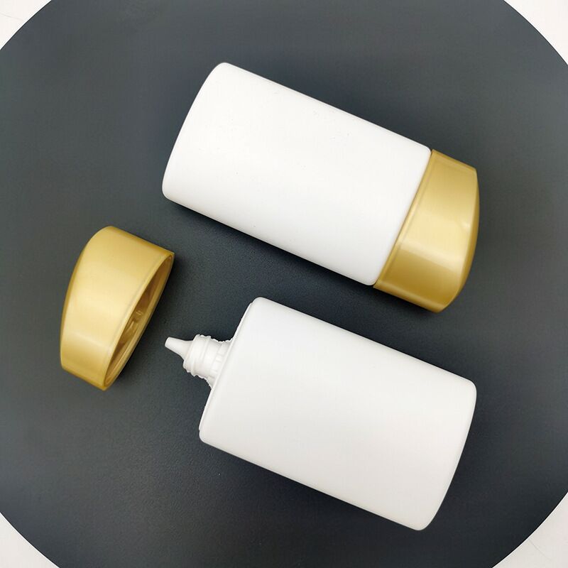 50ml Gold Bottle Sunscreen Lotion Milk Cream Squeeze Tube Empty Plastic Extrusion Bottle Skin Care Daily Facial Cleanser Package - ST1908 - Image 5