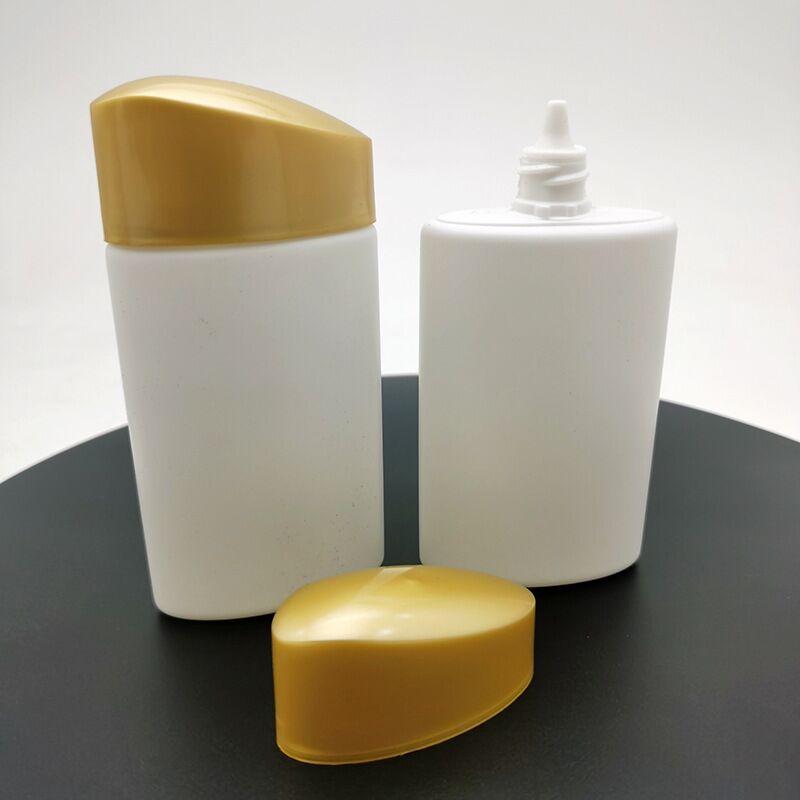 50ml Gold Bottle Sunscreen Lotion Milk Cream Squeeze Tube Empty Plastic Extrusion Bottle Skin Care Daily Facial Cleanser Package - ST1908 - Image 3