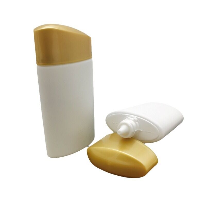 50ml Gold Bottle Sunscreen Lotion Milk Cream Squeeze Tube Empty Plastic Extrusion Bottle Skin Care Daily Facial Cleanser Package - ST1908 - Image 4