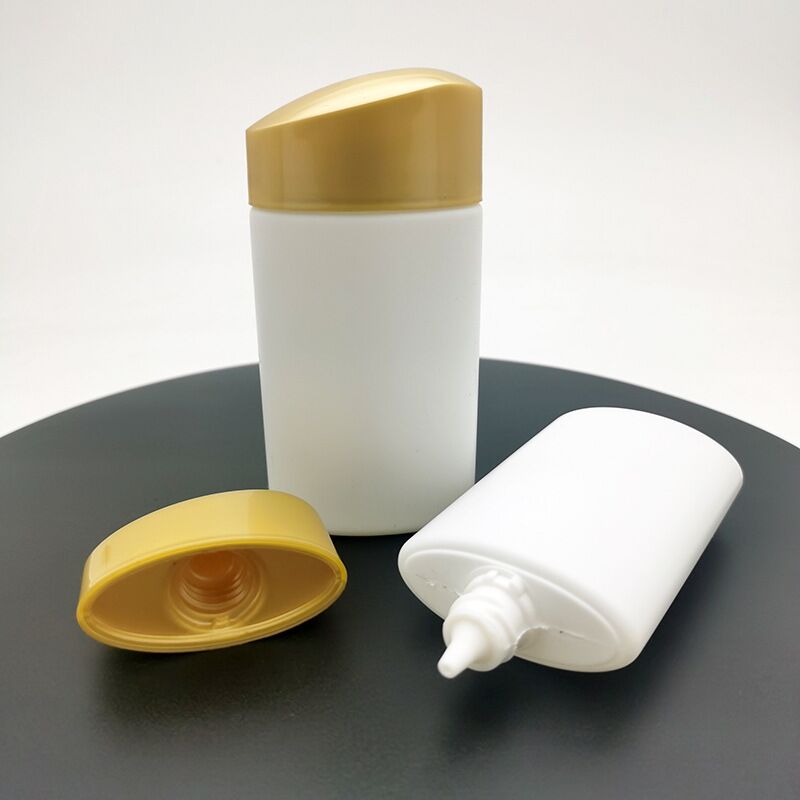 50ml Gold Bottle Sunscreen Lotion Milk Cream Squeeze Tube Empty Plastic Extrusion Bottle Skin Care Daily Facial Cleanser Package - ST1908 - Image 2