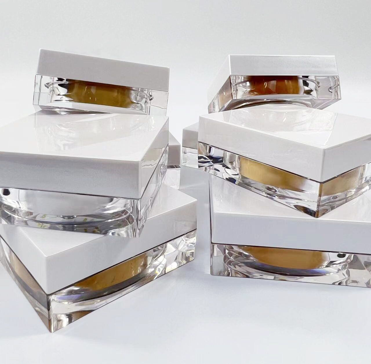 Wholesale Custom Plastic Square Shape Empty Loose Powder Case Powder Jar With Sifter 19g - P058 - Image 3