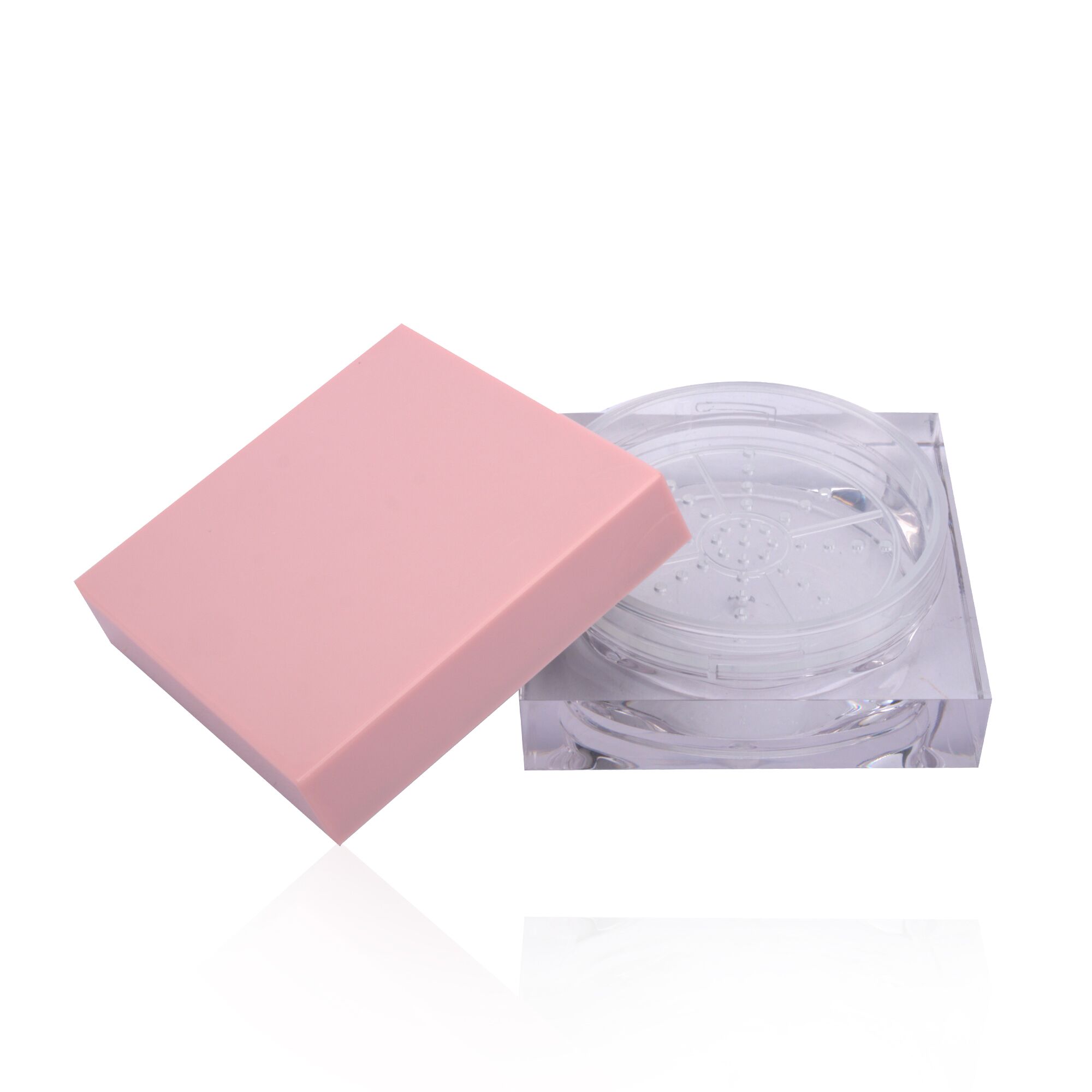 Wholesale Custom Plastic Square Shape Empty Loose Powder Case Powder Jar With Sifter 19g - P058 - Image 6