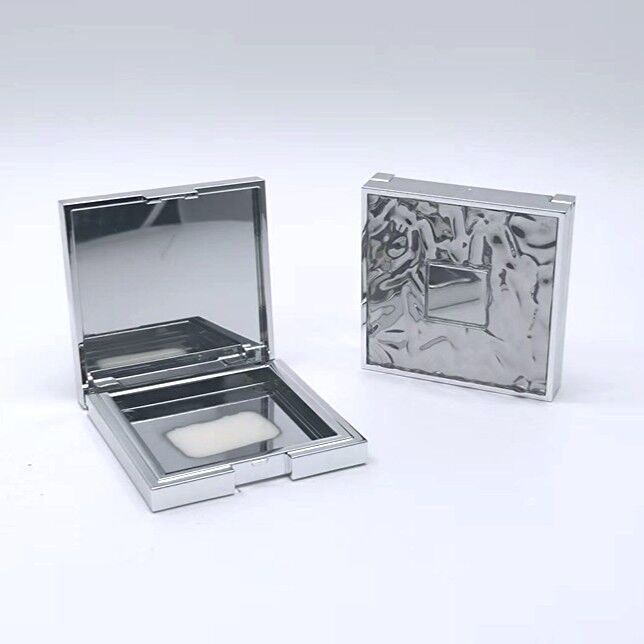 Custom Luxury Decorated Cover Top Empty Square Bronzer Highlighter Pressed Compact Powder Case Packaging - P127 - Image 4